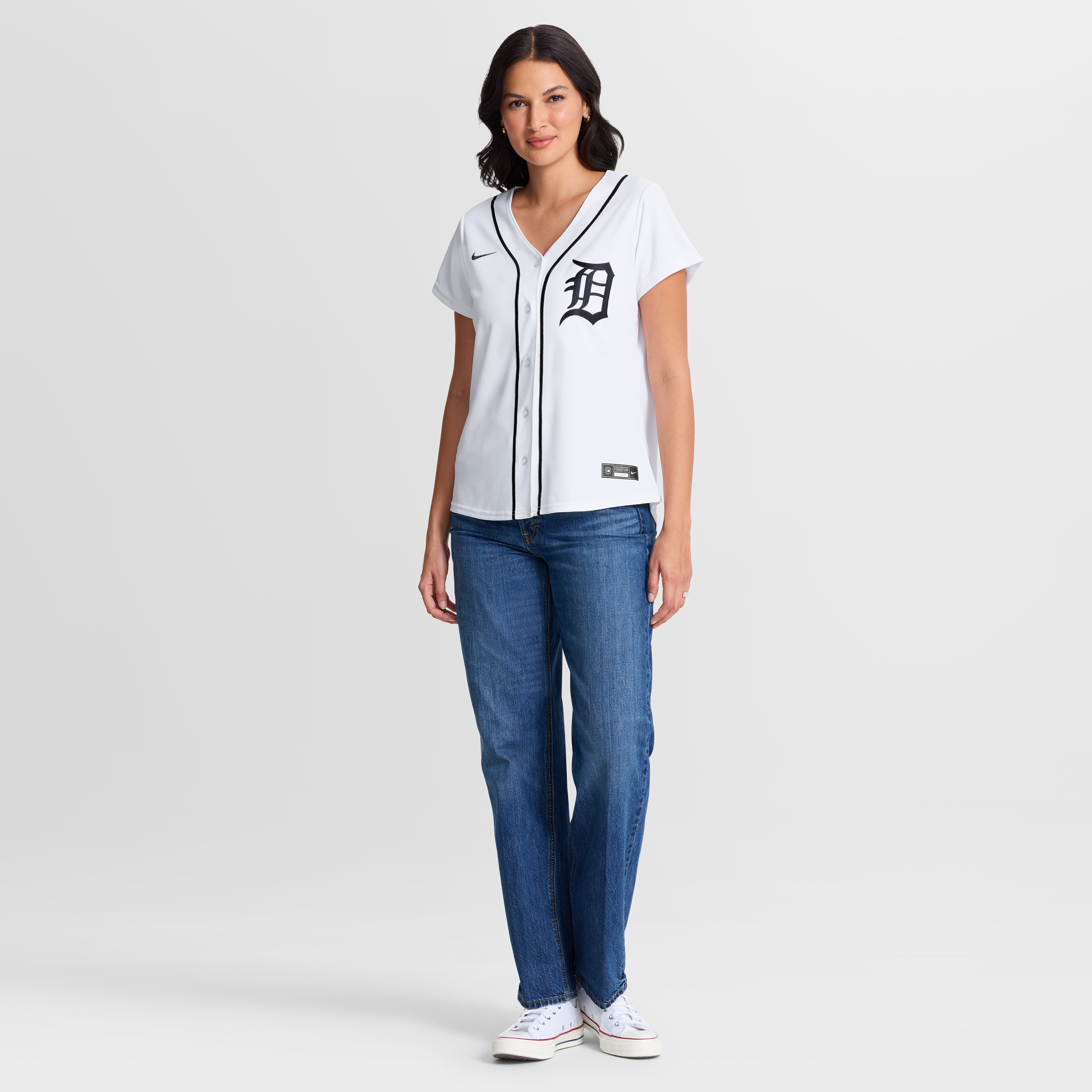 Gleyber Torres Detroit Tigers Women's Home Jersey - White - Image 5