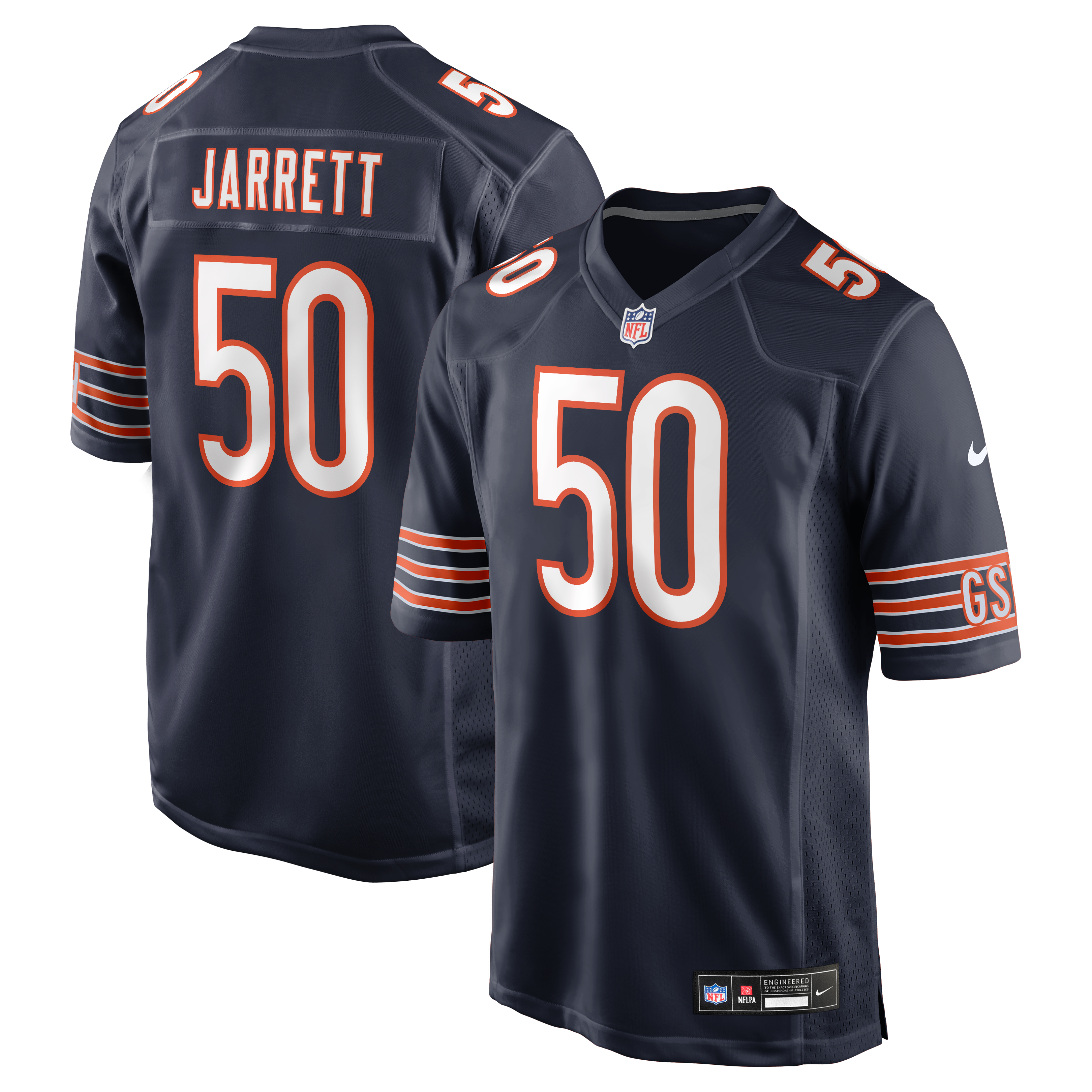 Grady Jarrett Chicago Bears Team Game Jersey - Navy - Image 2