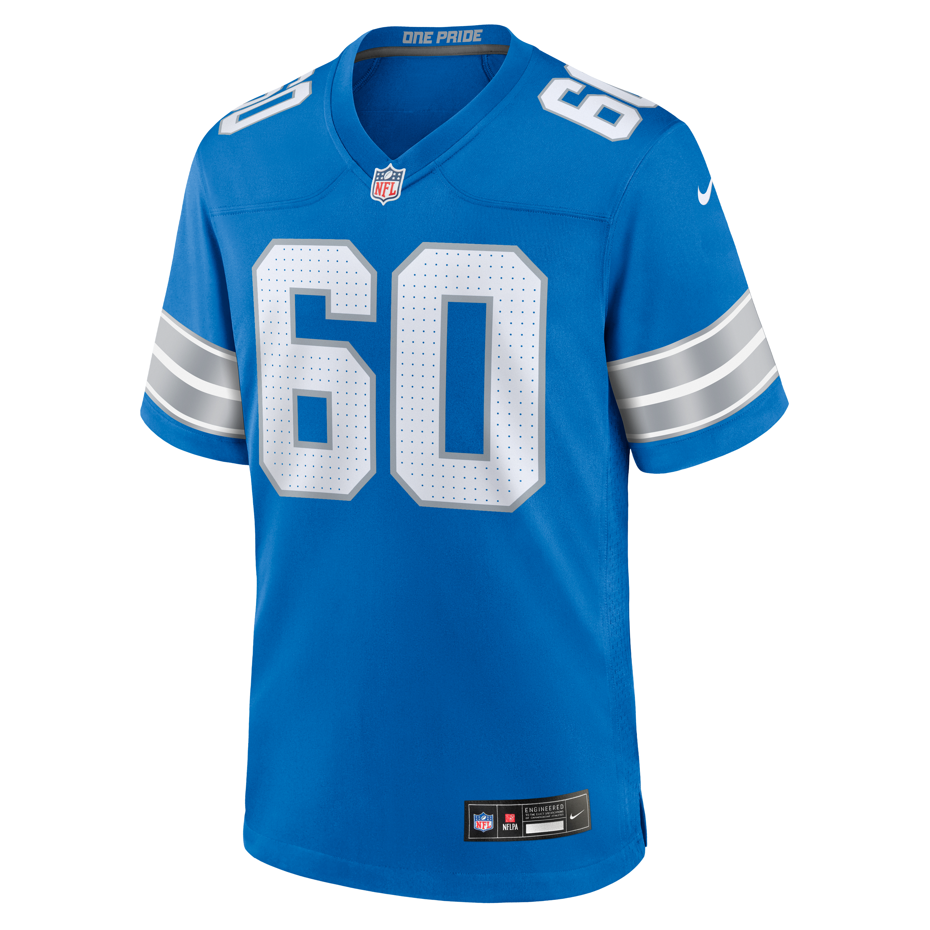 Graham Glasgow Detroit Lions Team Game Jersey - Blue - Image 3