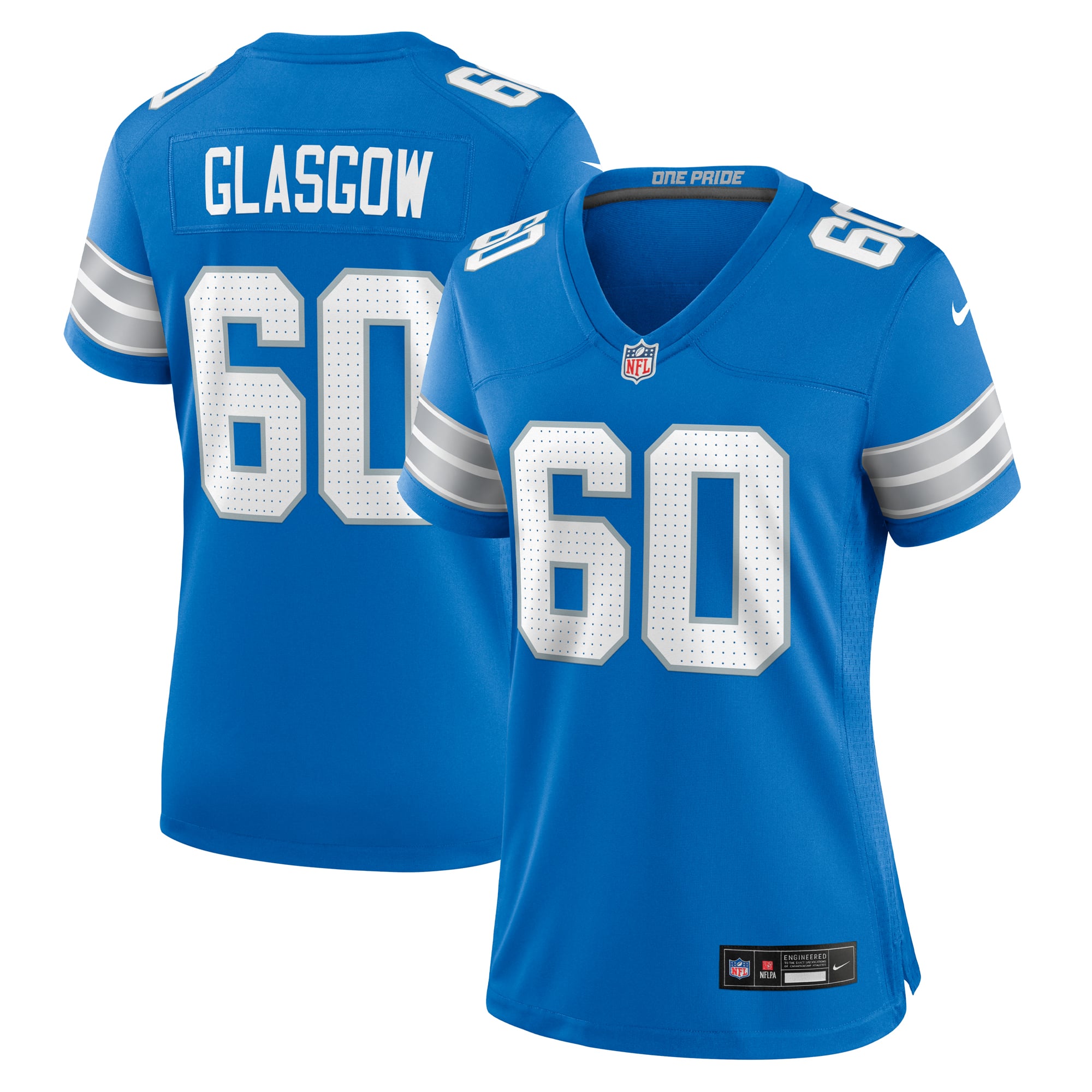 Graham Glasgow Detroit Lions Women's Team Game Jersey - Blue - Image 2