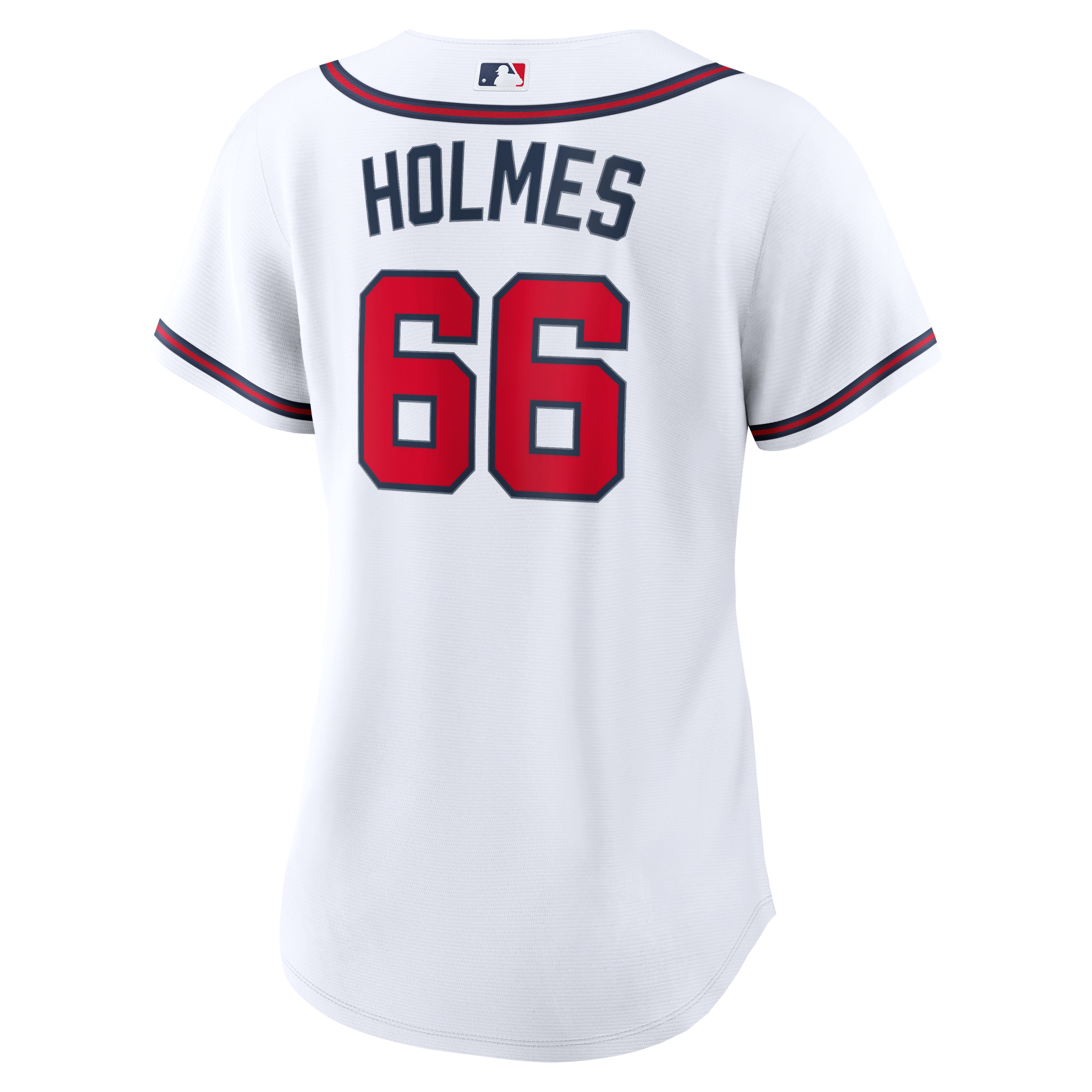 Grant Holmes Atlanta Braves Women's Home Jersey - White - Image 4