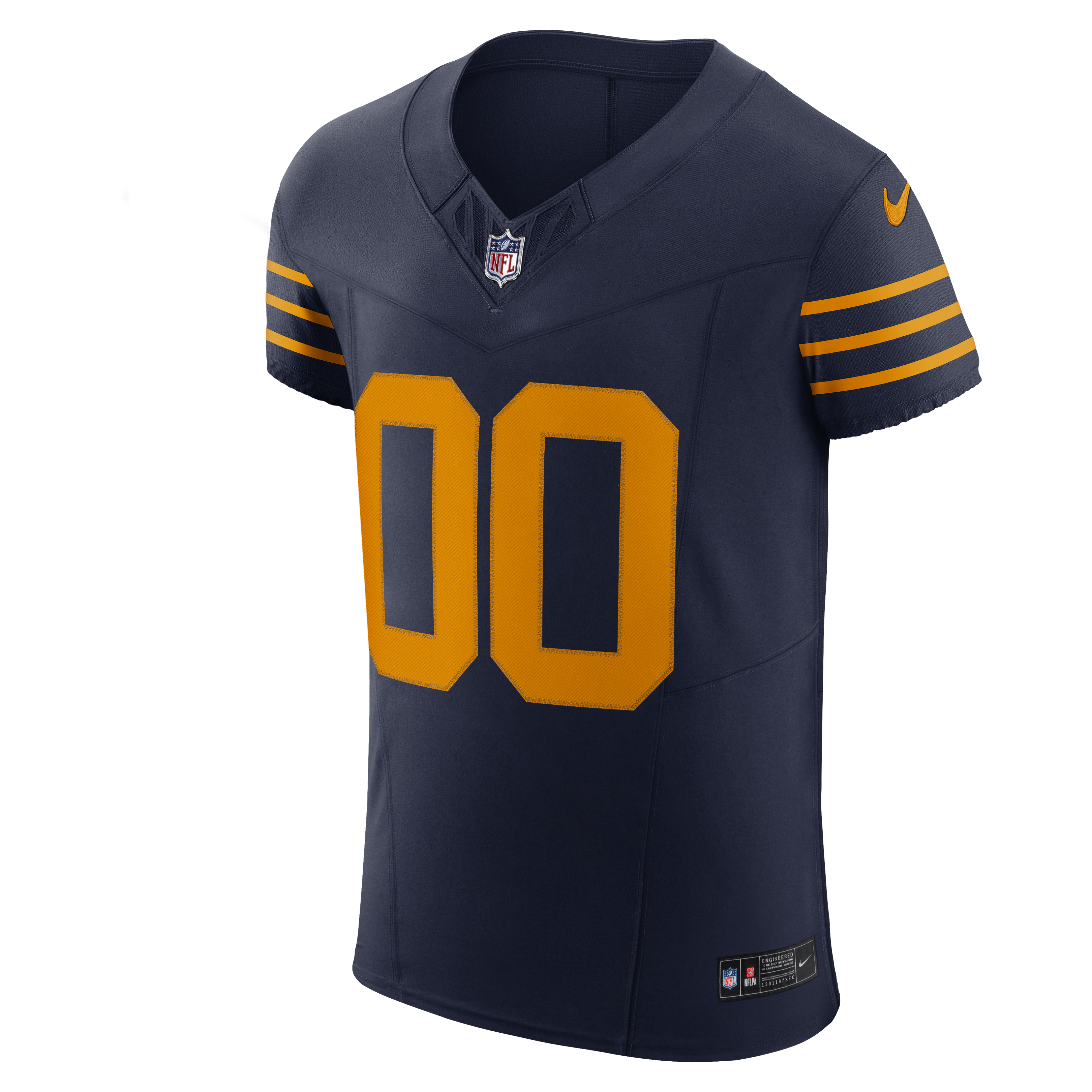 Green Bay Packers Alternate Vapor F.U.S.E. Elite Custom Jersey - Navy - Image 3