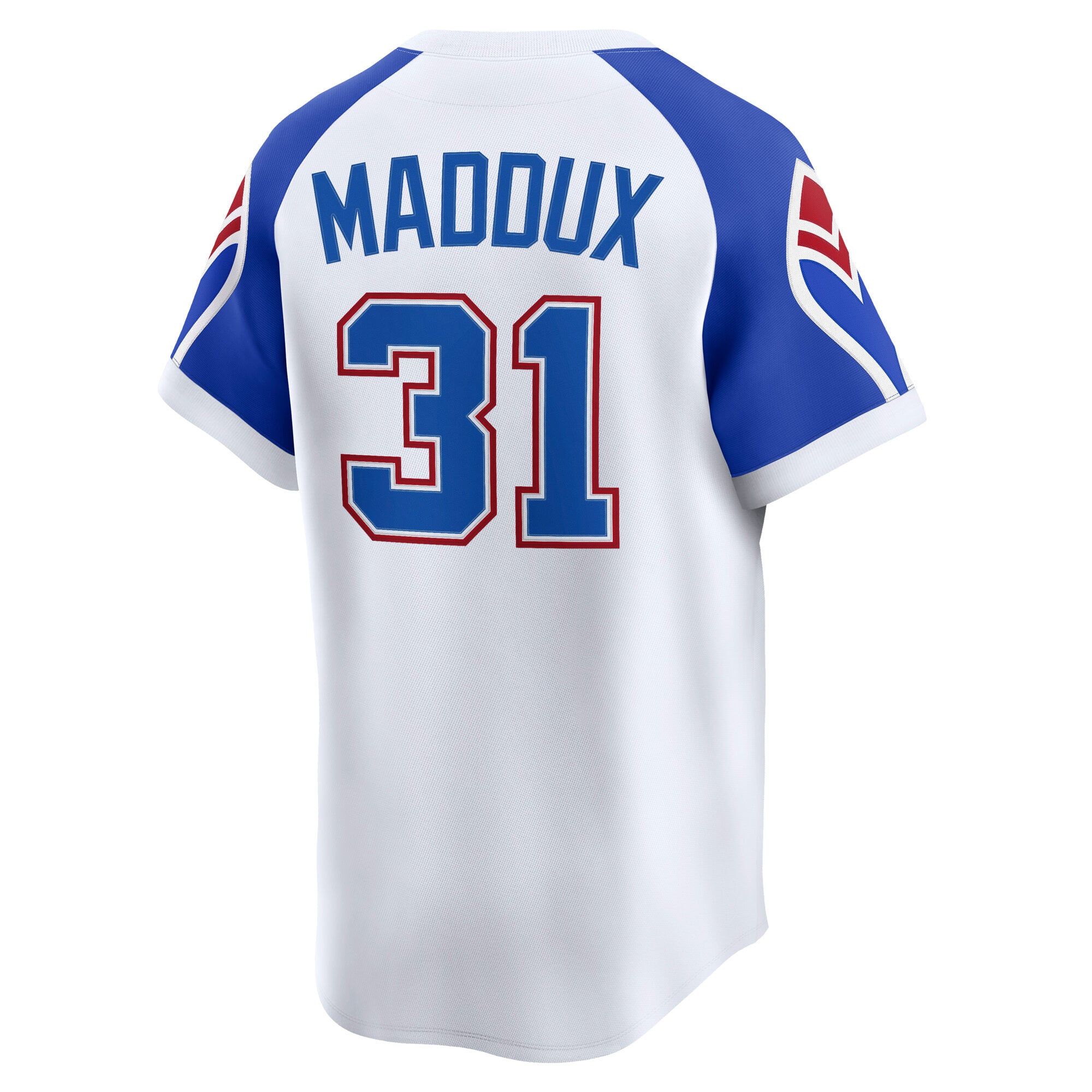 Greg Maddux Atlanta Braves Throwback Cooperstown Collection Limited Jersey - White - Image 4