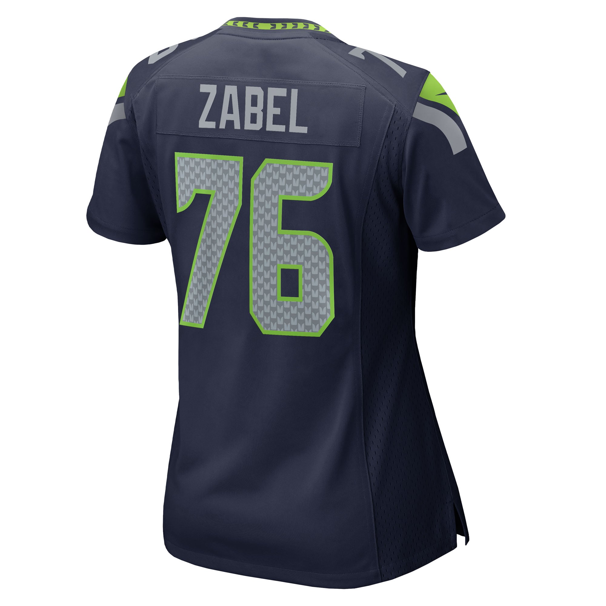 Grey Zabel Seattle Seahawks Women's Team Game Jersey - College Navy - Image 4