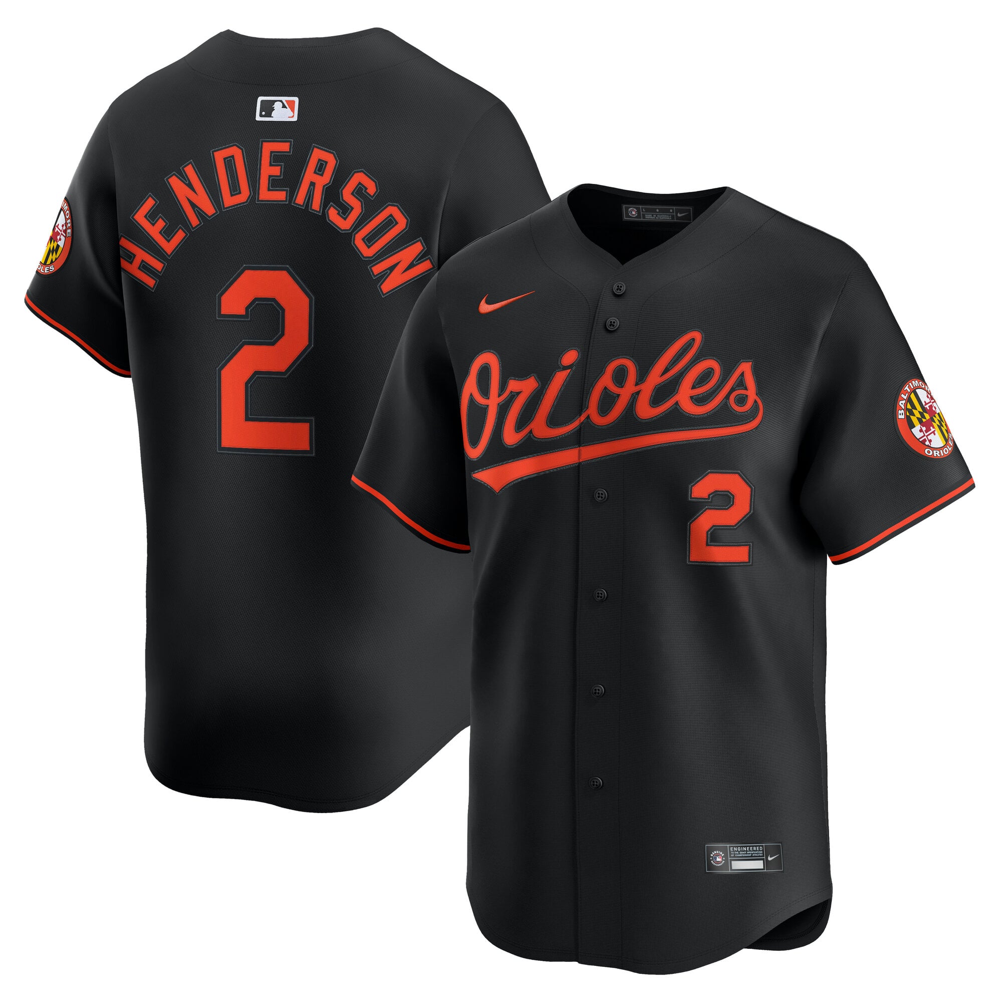 Gunnar Henderson Baltimore Orioles Alternate Limited Player Jersey - Black - Image 2