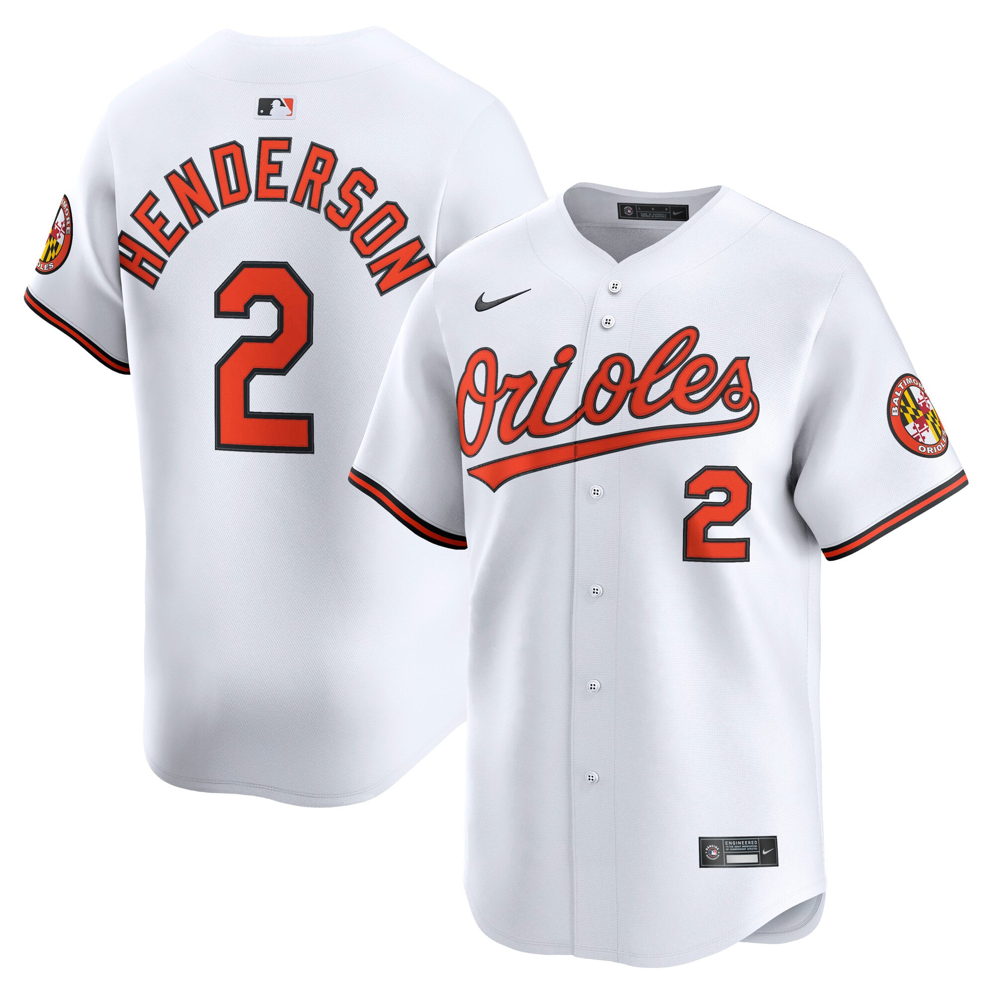 Gunnar Henderson Baltimore Orioles Alternate Limited Player Jersey - White