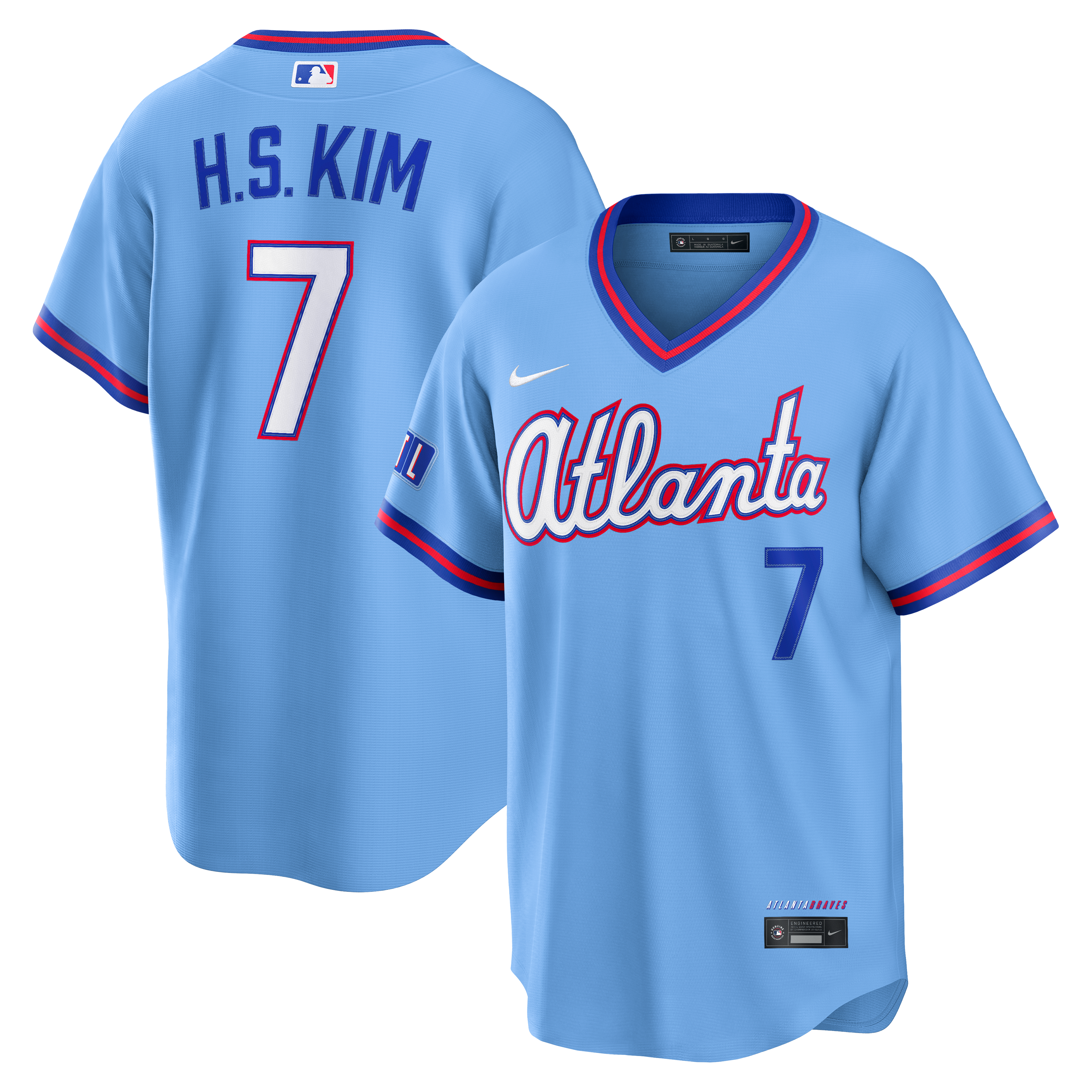 Ha-Seong Kim Atlanta Braves 2026 City Connect Stadium Jersey - Powder Blue - Image 2