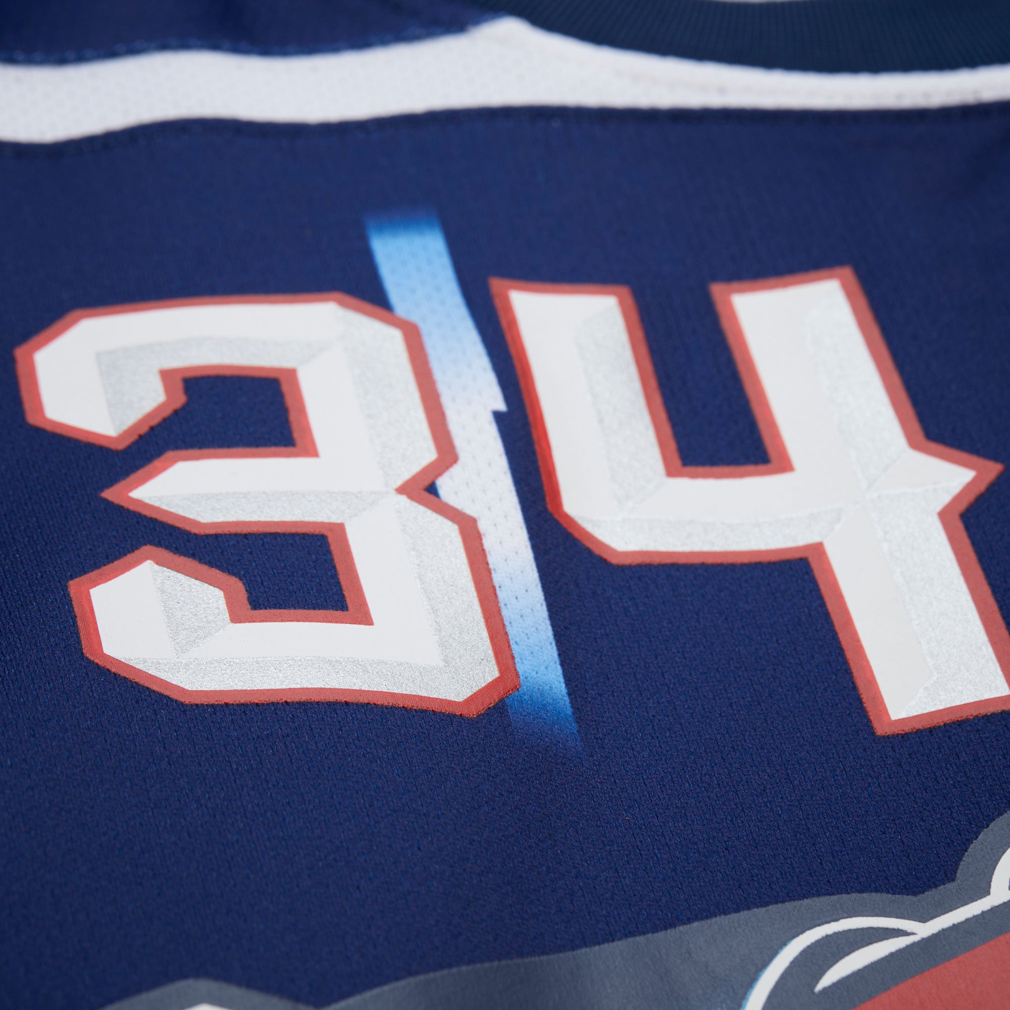 Hakeem Olajuwon Houston Rockets Unisex Maxxed Out Fashion Hockey Jersey - Navy - Image 5
