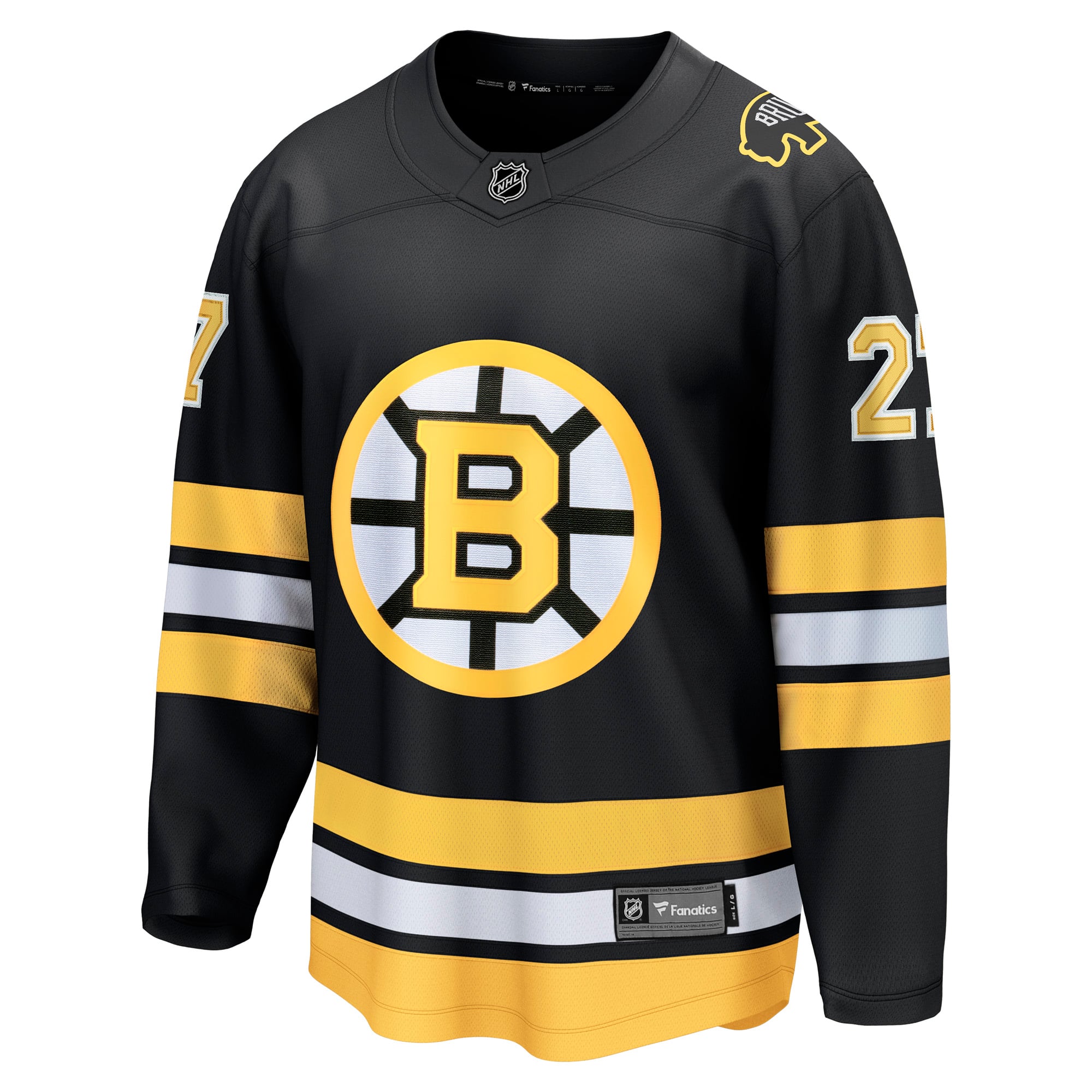 Hampus Lindholm Boston Bruins Home Breakaway Player Jersey - Black - Image 3