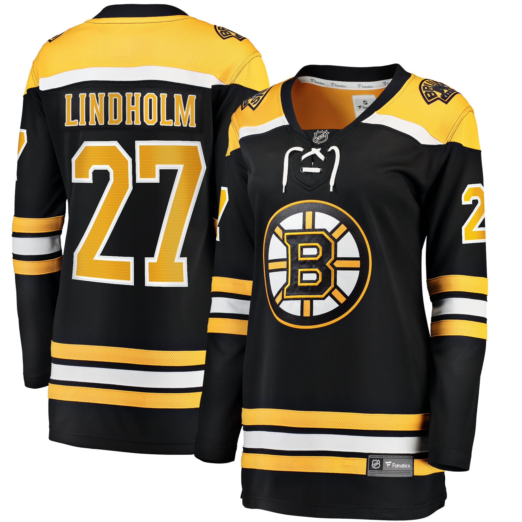 Hampus Lindholm Boston Bruins Women's Home Breakaway Player Jersey - Black - Image 2