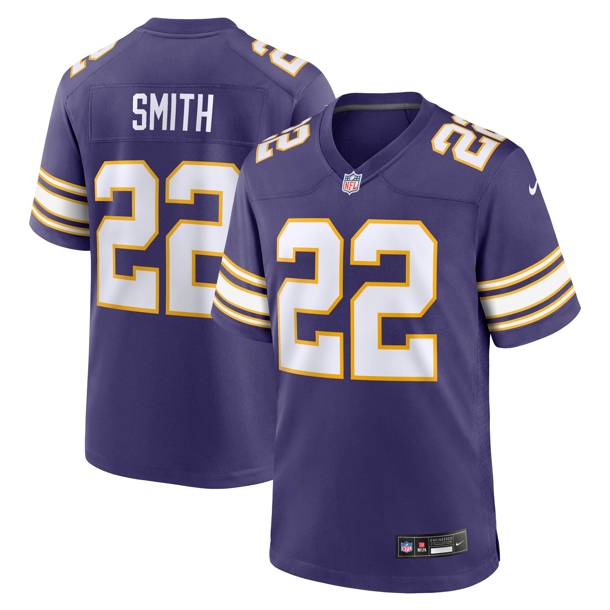 Harrison Smith Minnesota Vikings Alternate Game Jersey - White - Purple - Image 2