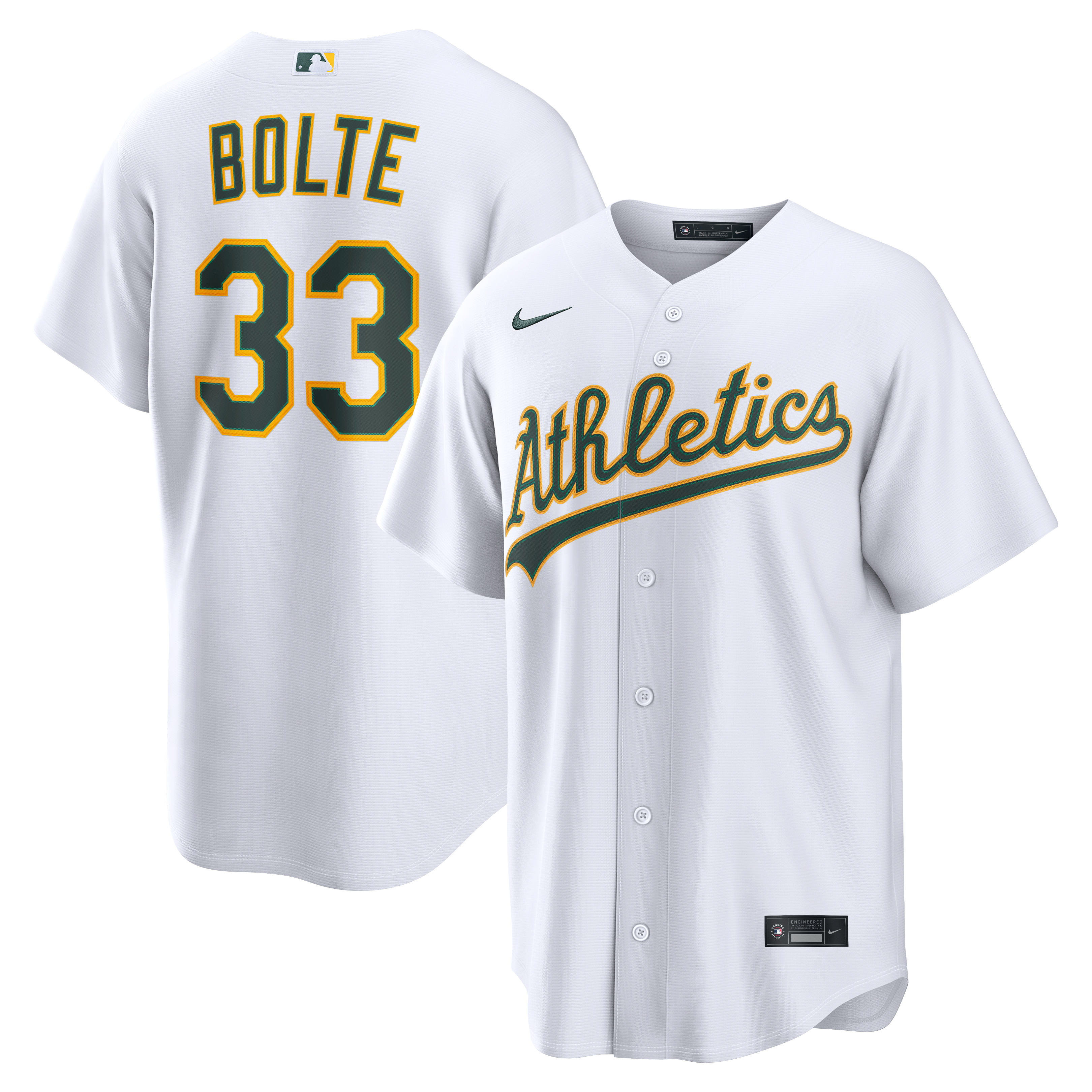 Henry Bolte Athletics Home Jersey - White