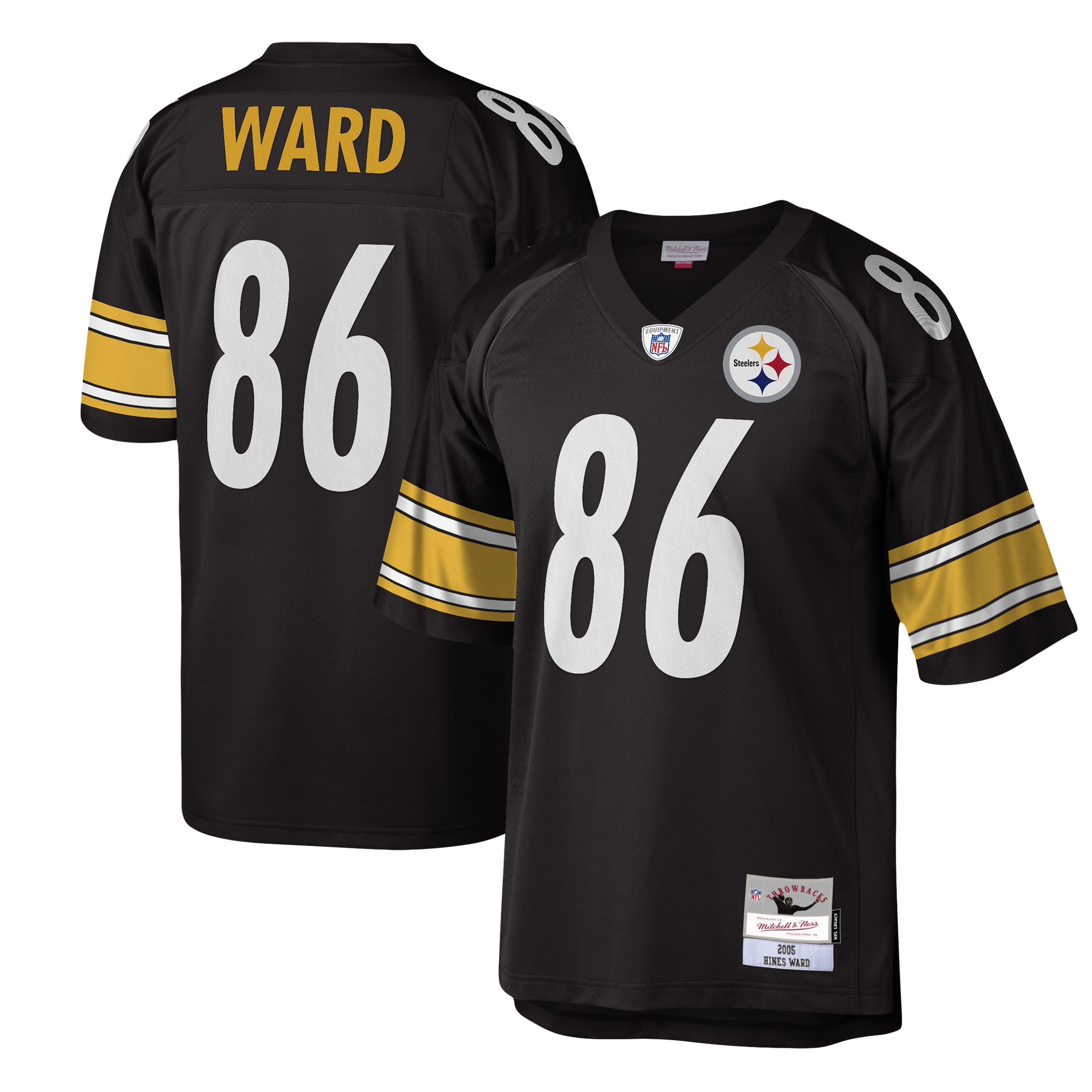 Hines Ward Pittsburgh Steelers Legacy Jersey - Black - Image 2