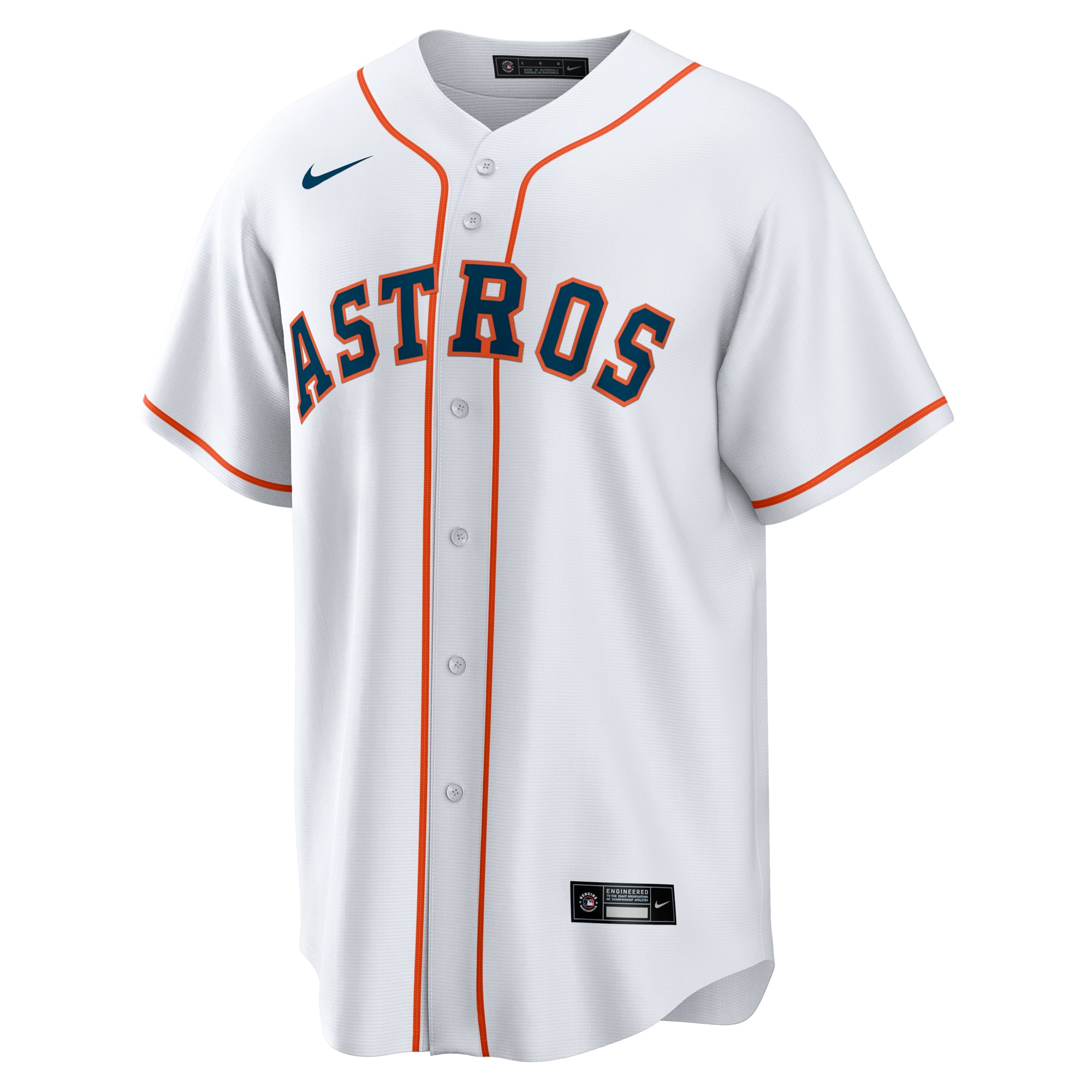 Houston Astros #1 Dad Home Jersey - White - Image 3