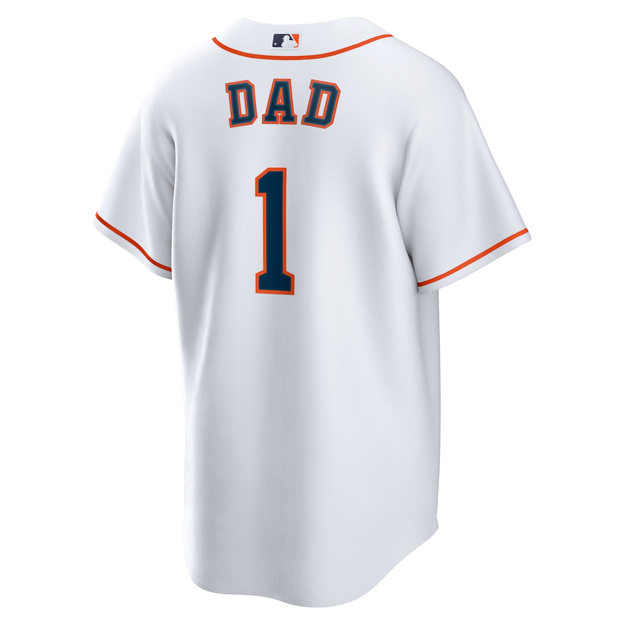 Houston Astros #1 Dad Home Jersey - White - Image 4