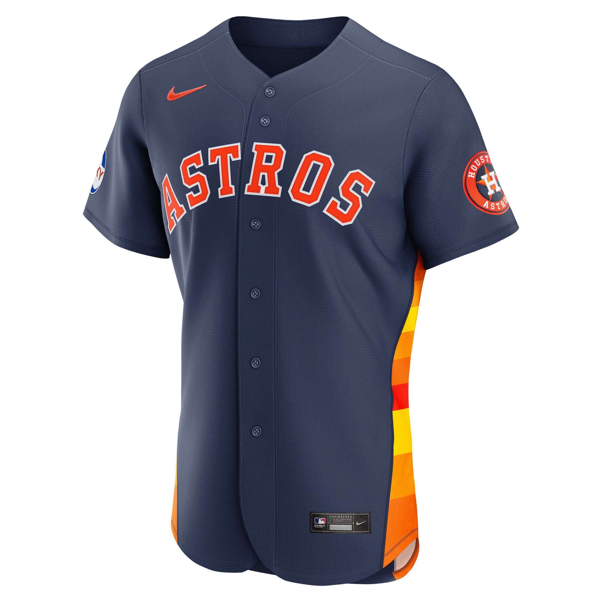 Houston Astros Alternate Sponsor Patch Jersey - Navy - Image 3