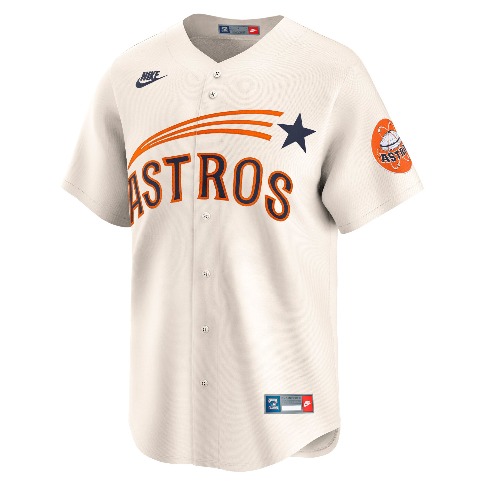 Houston Astros Cooperstown Collection Limited Jersey - Cream - Image 3