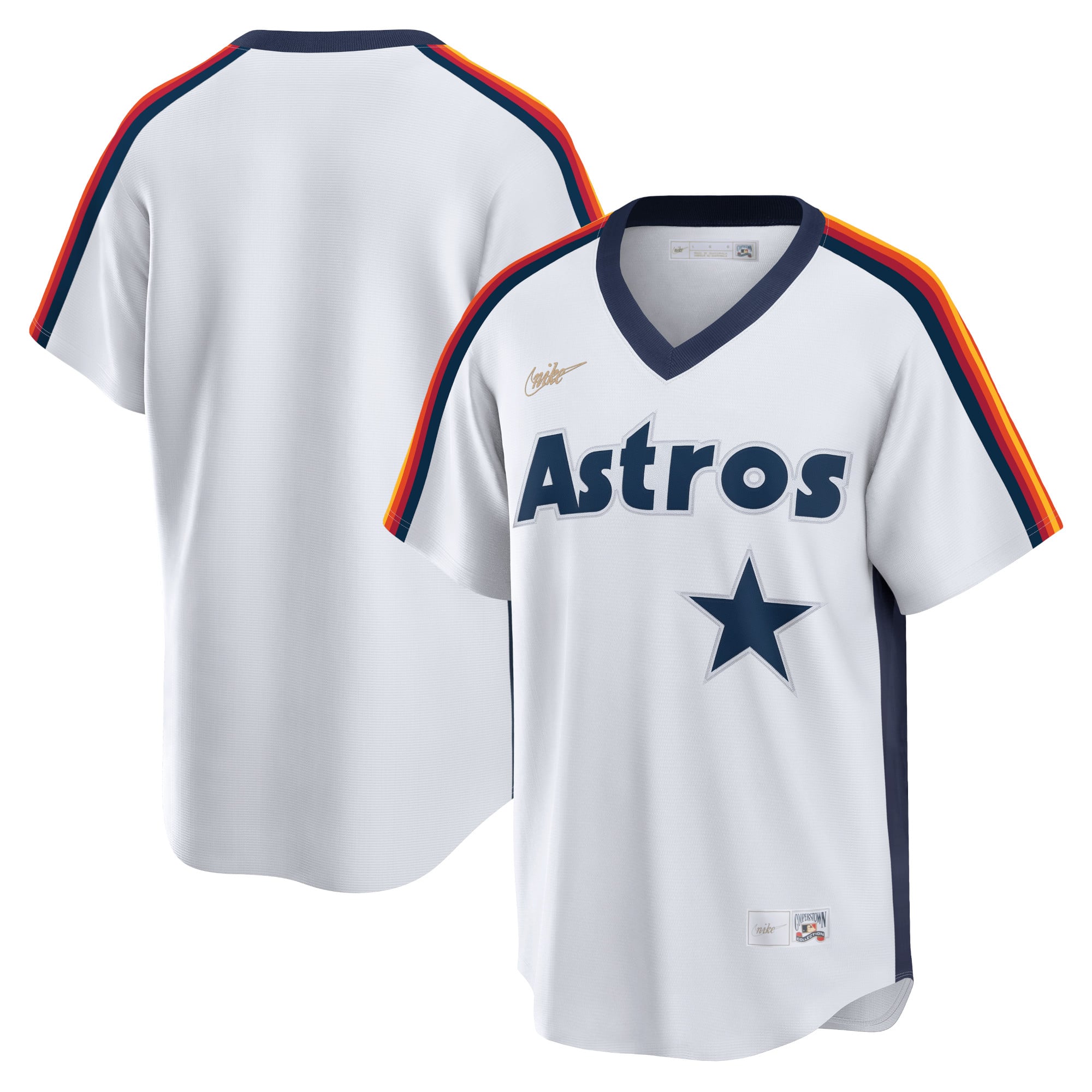 Houston Astros Home Cooperstown Collection Player Jersey - White - Image 2