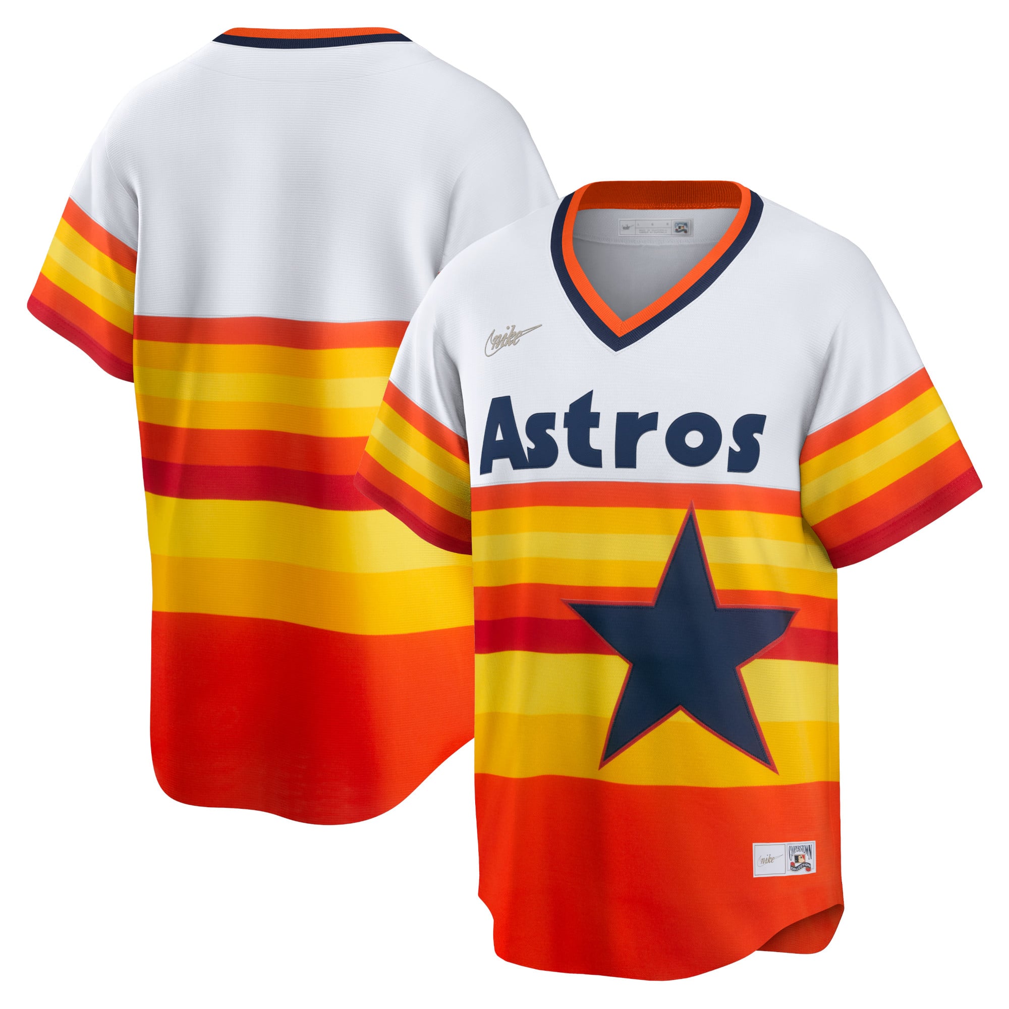 Houston Astros Home Cooperstown Collection Team Jersey - White - Image 2