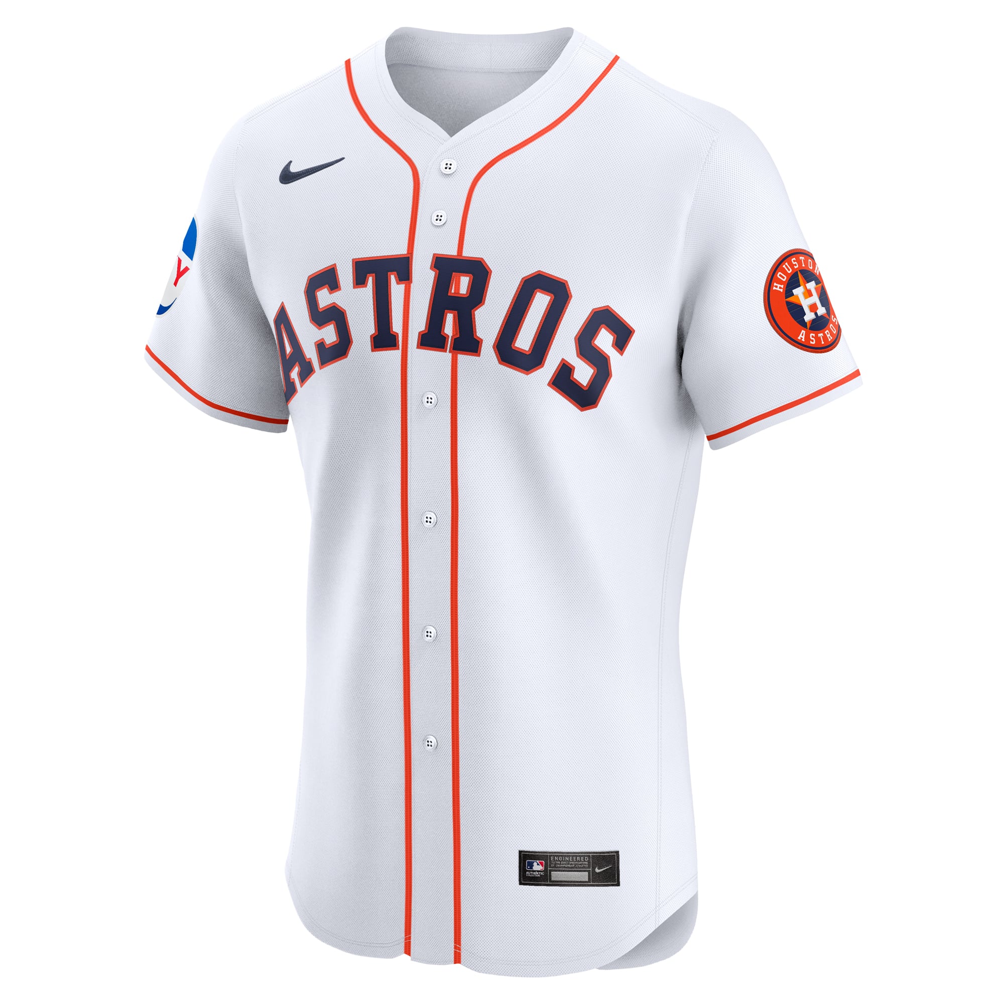 Houston Astros Home Elite Patch Jersey - White - Image 3