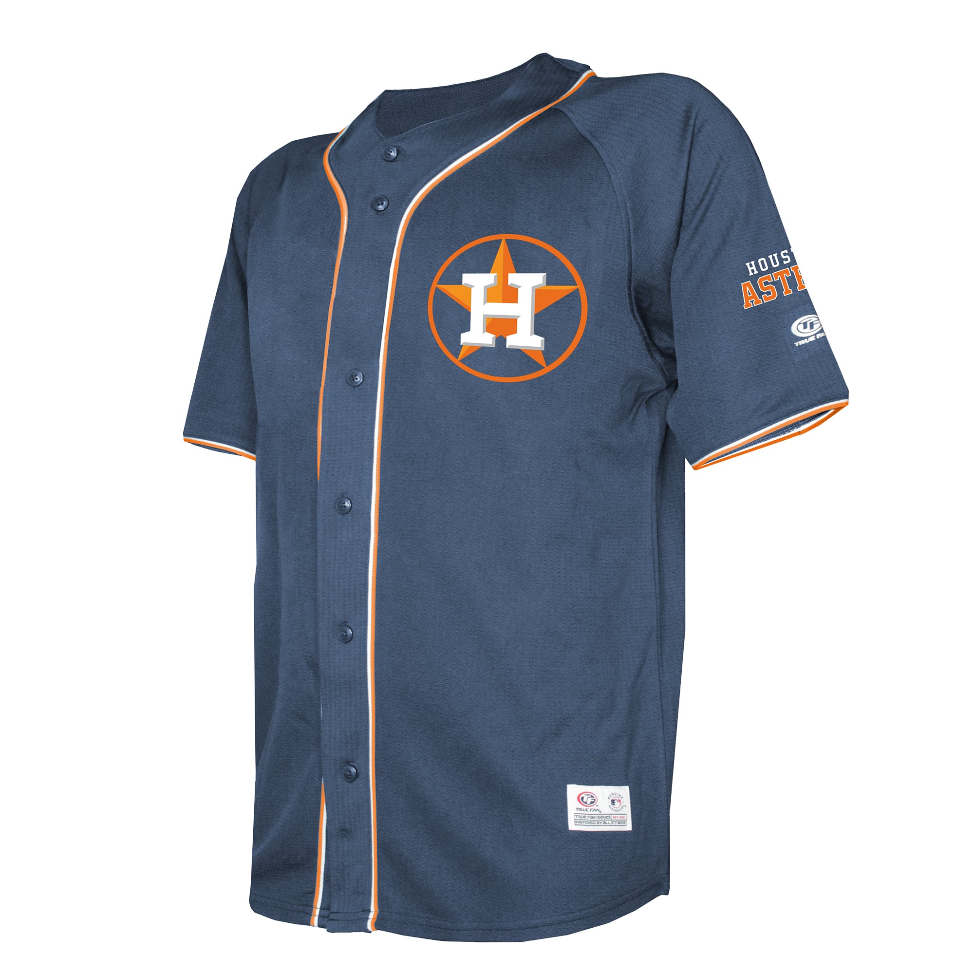 Houston Astros Stitches Team Color Full-Button Fashion Jersey - Navy - Image 3