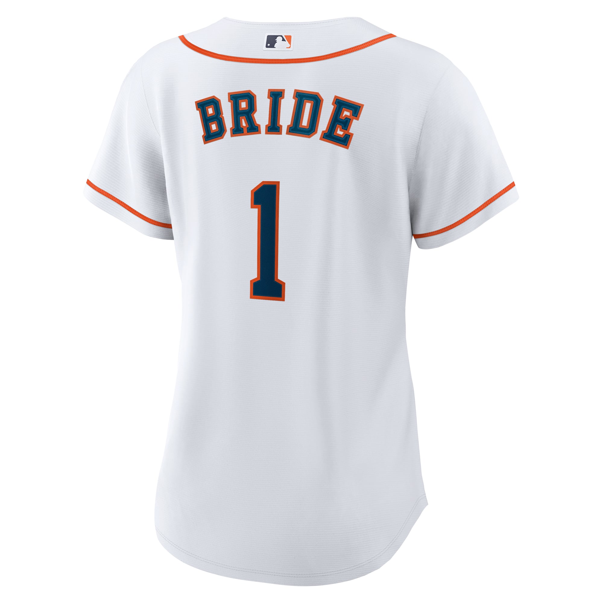 Houston Astros Women's #1 Bride Home Jersey - White - Image 4