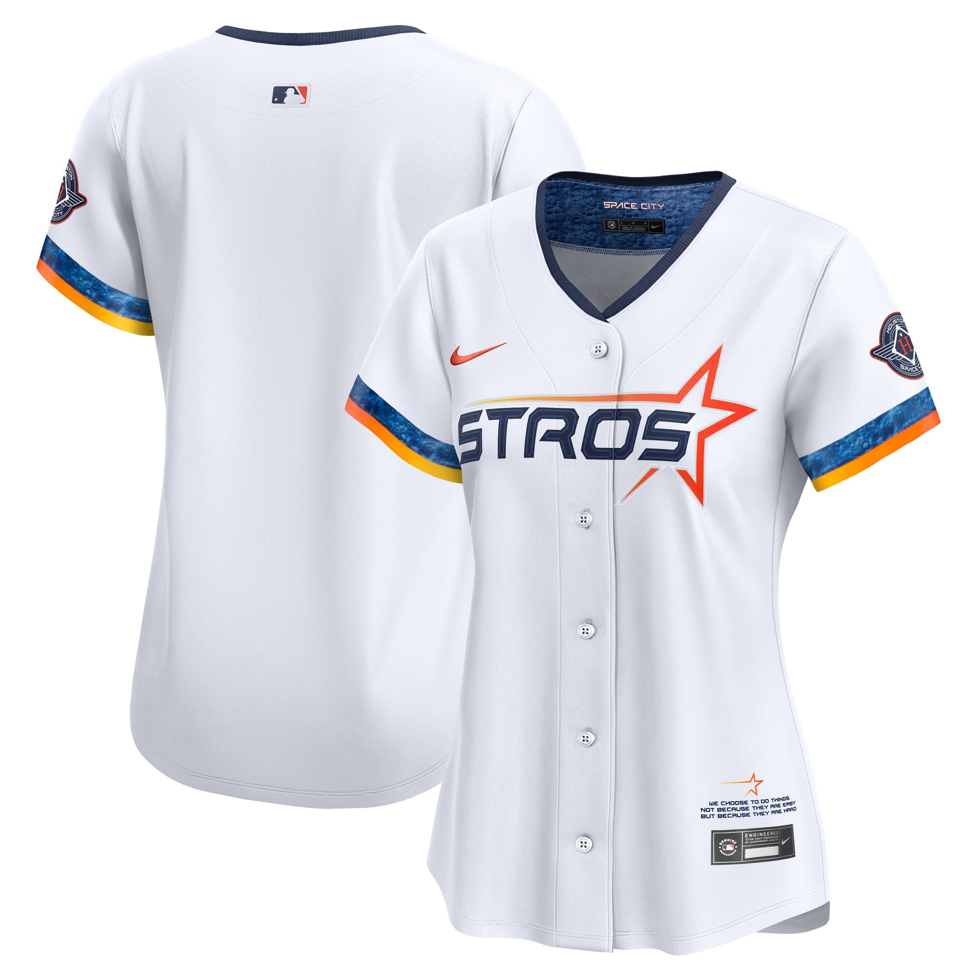 Houston Astros Women's 2025 City Connect Limited Jersey - White - Image 6