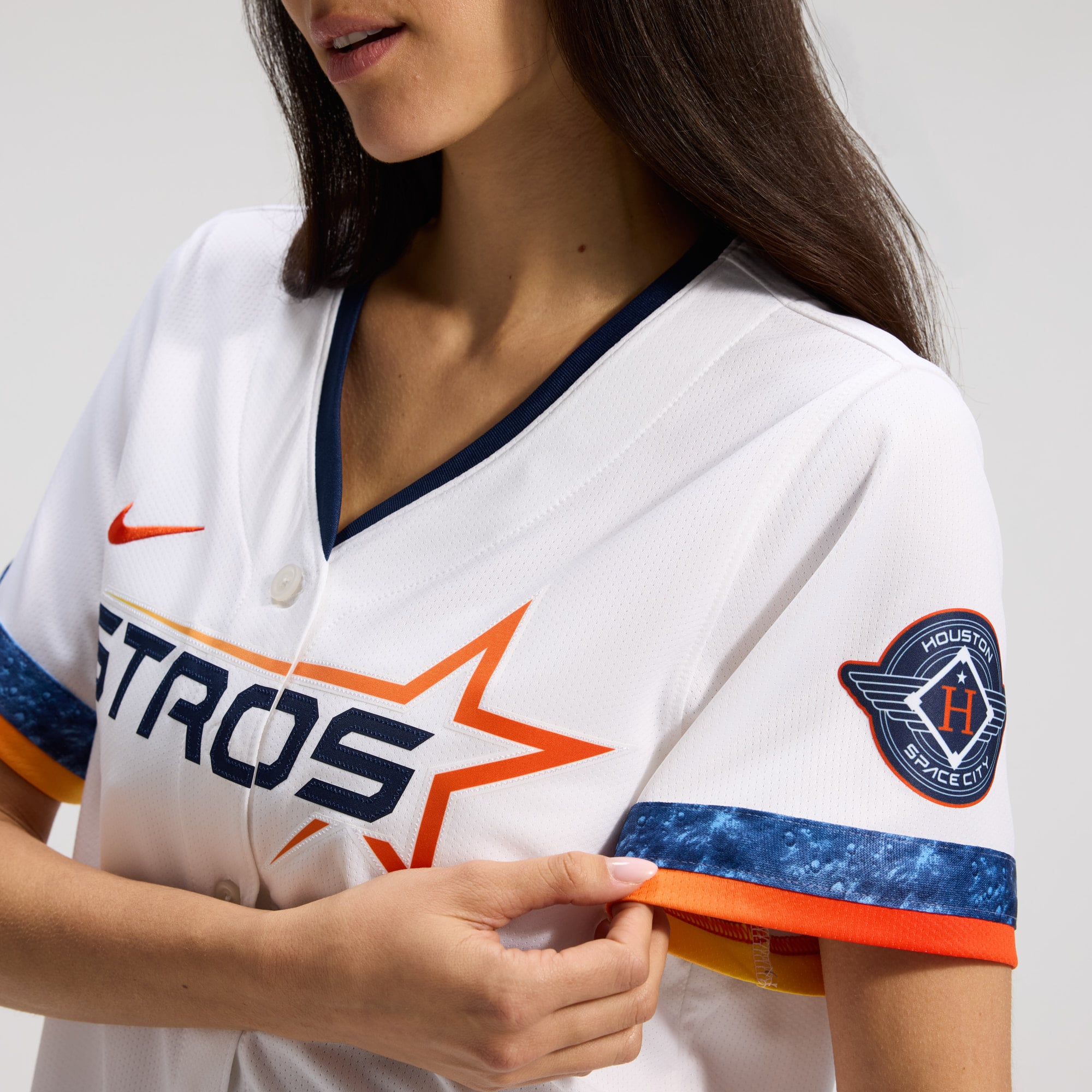 Houston Astros Women's 2025 City Connect Limited Jersey - White - Image 9