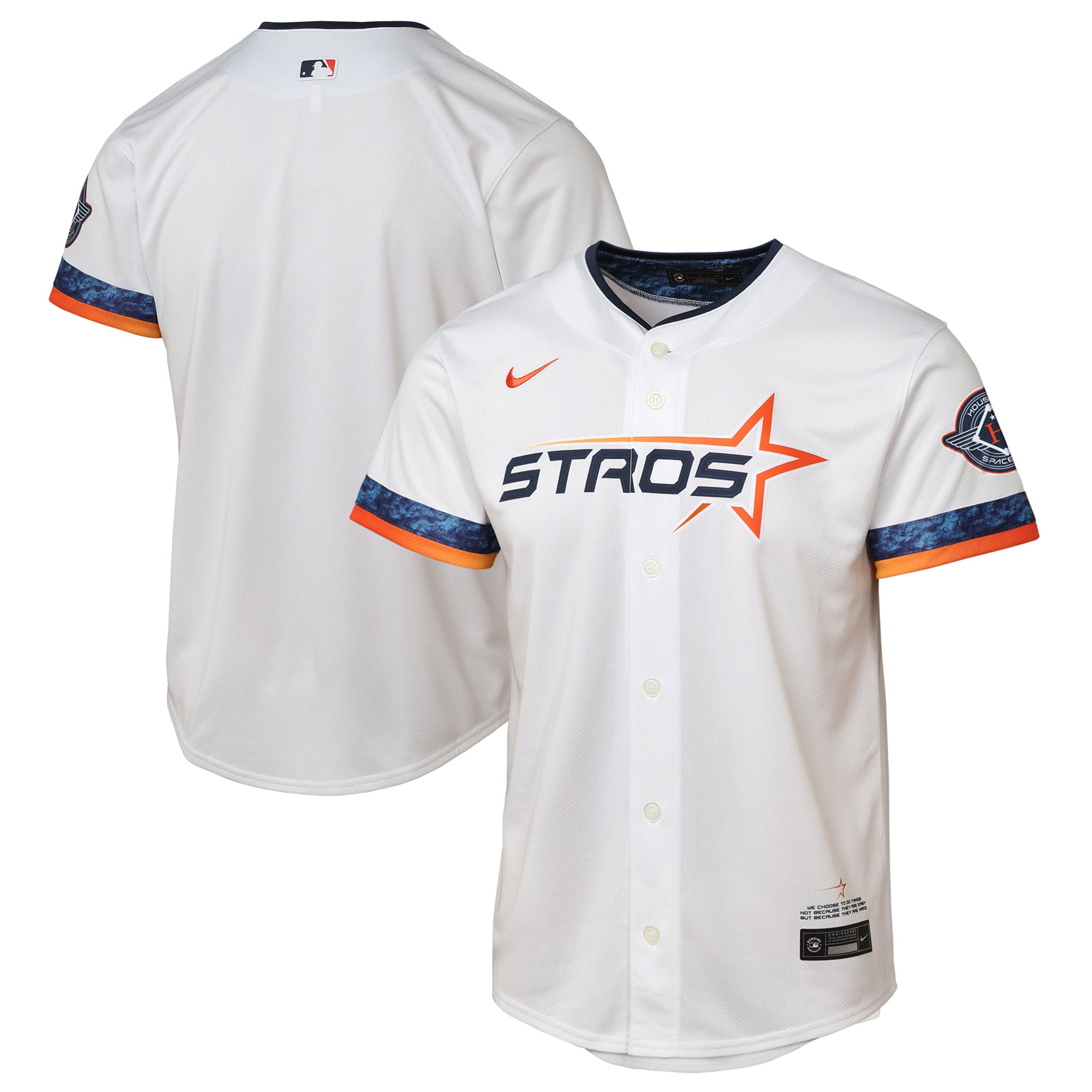 Houston Astros Youth 2025 City Connect Limited Jersey - White - Image 2