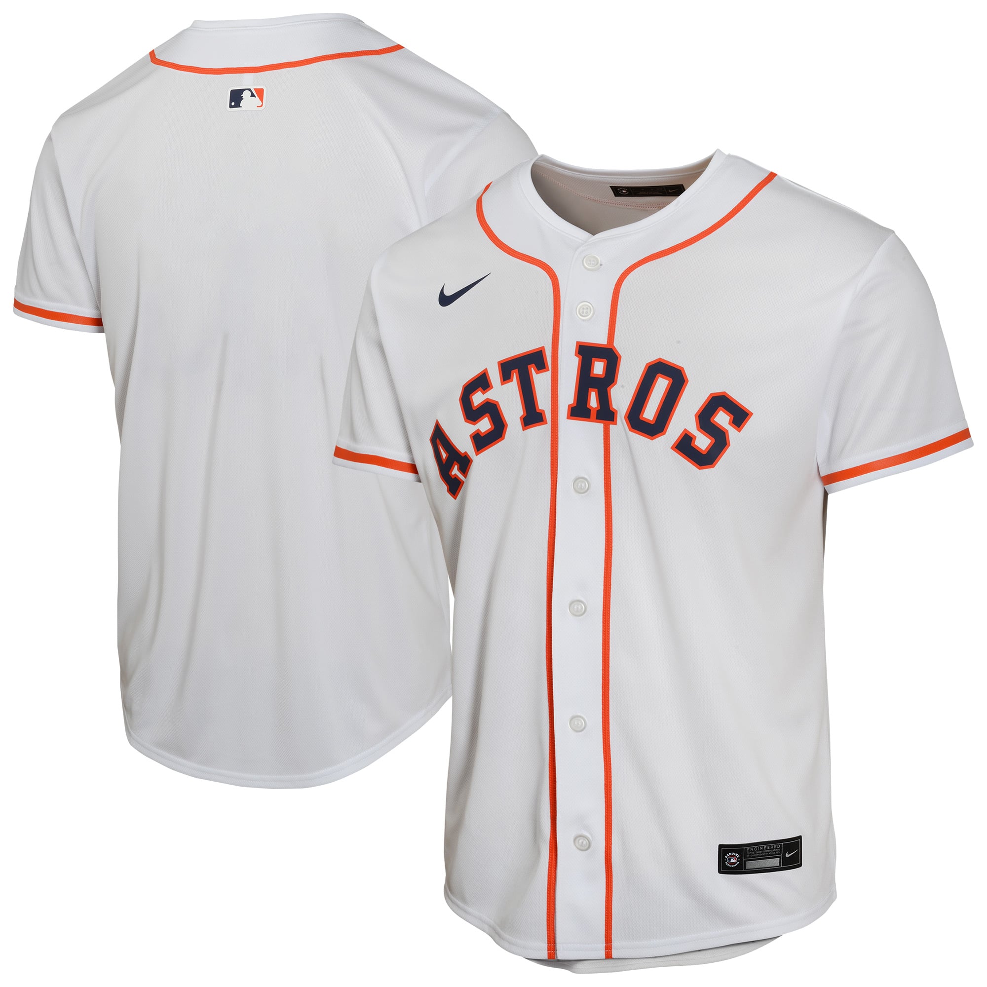 Houston Astros Youth Home Game Jersey - White - Image 2