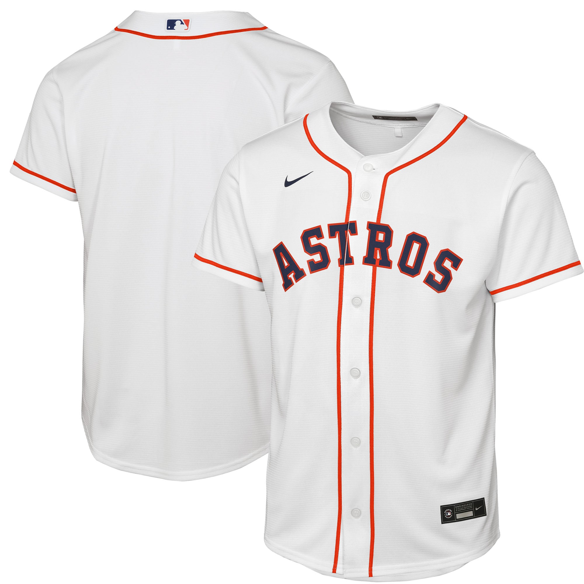 Houston Astros Youth Home Jersey - White - Image 2