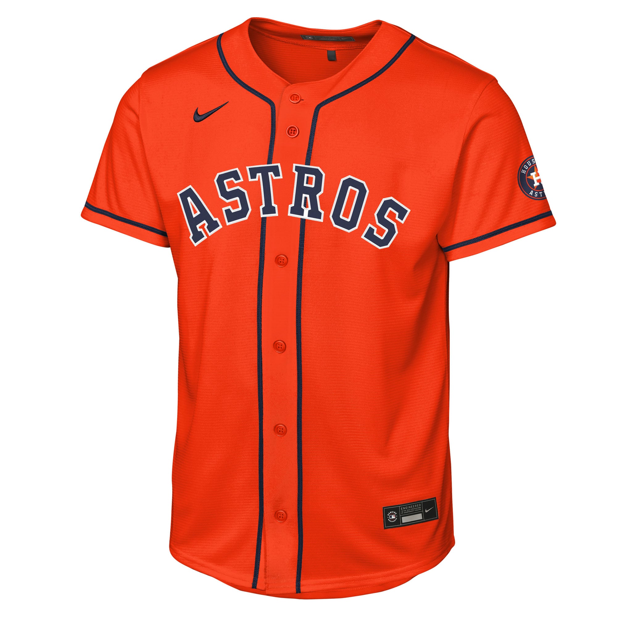 Houston Astros Youth Home Stadium Jersey - Orange - Image 3