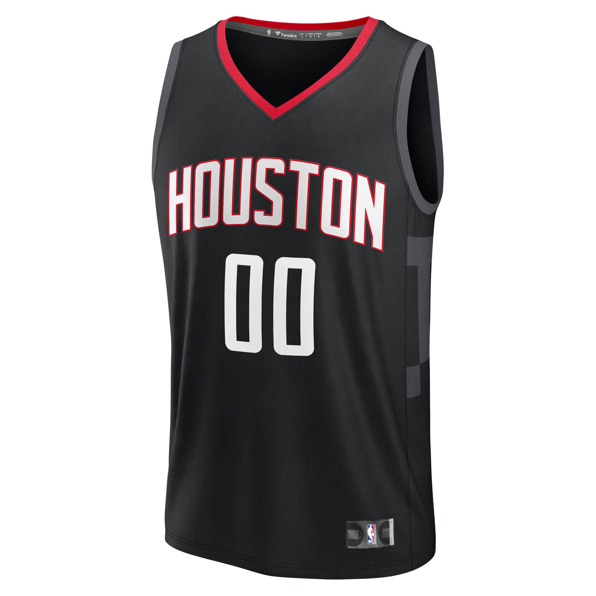 Houston Rockets Youth Fast Break Custom Jersey - Statement Edition - Black - Image 3