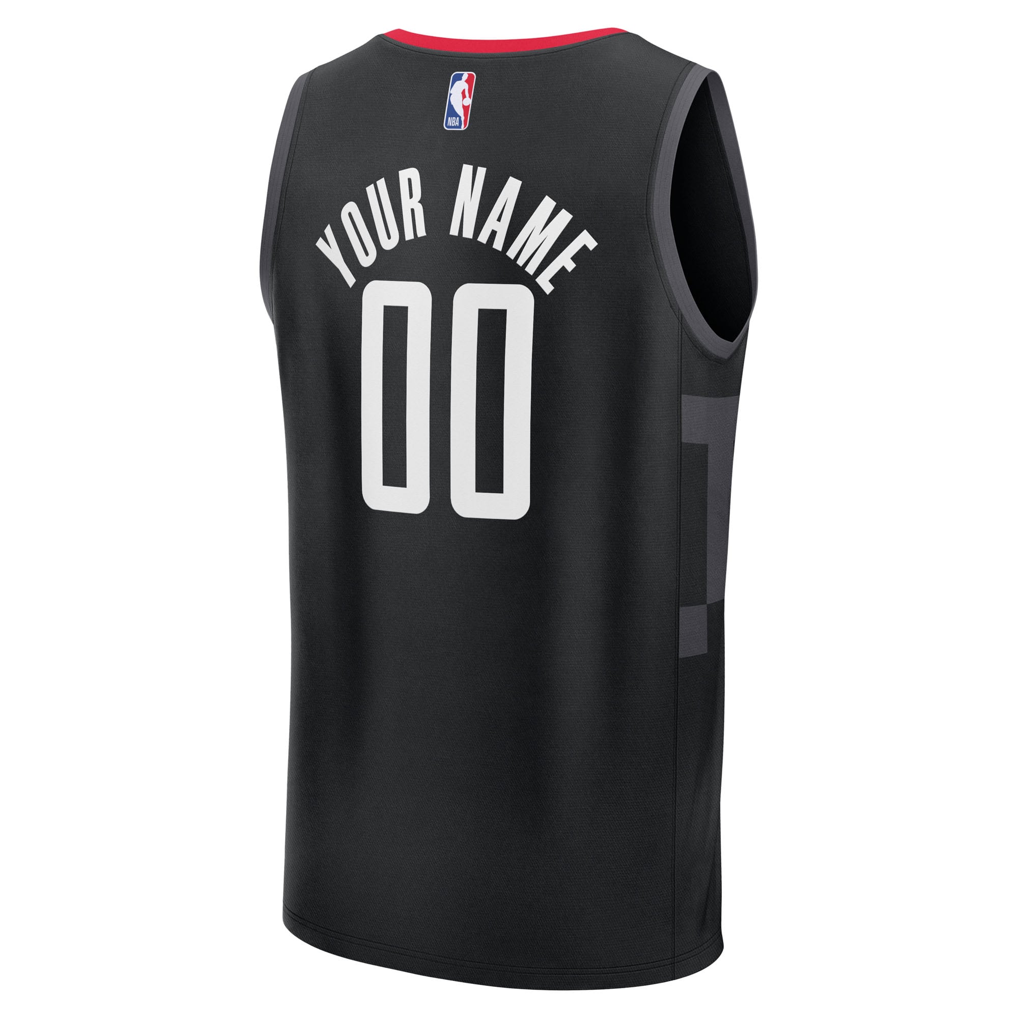 Houston Rockets Youth Fast Break Custom Jersey - Statement Edition - Black - Image 4