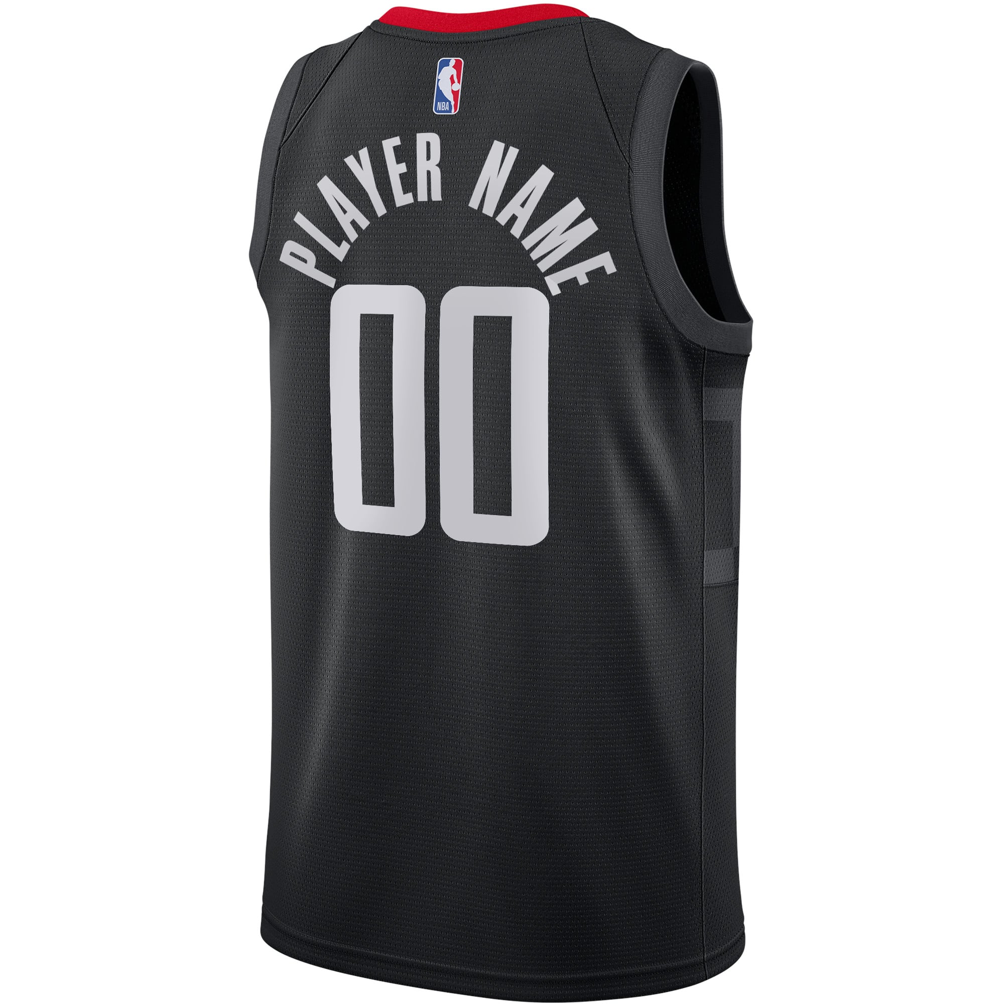 Houston Rockets Jordan Brand Swingman Custom Jersey - Statement Edition - Black - Image 4