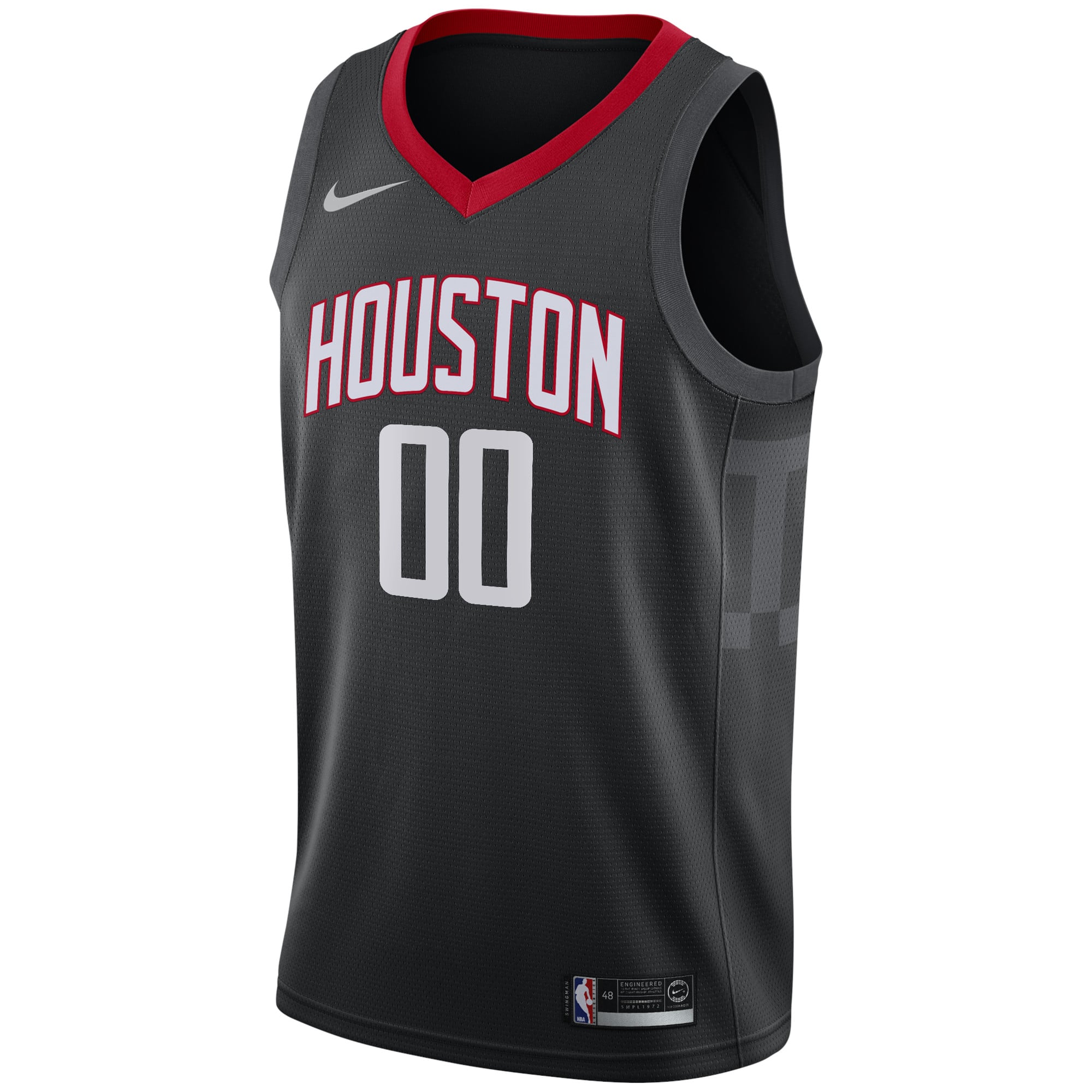 Houston Rockets Swingman Custom Jersey Black - Statement Edition - Image 3