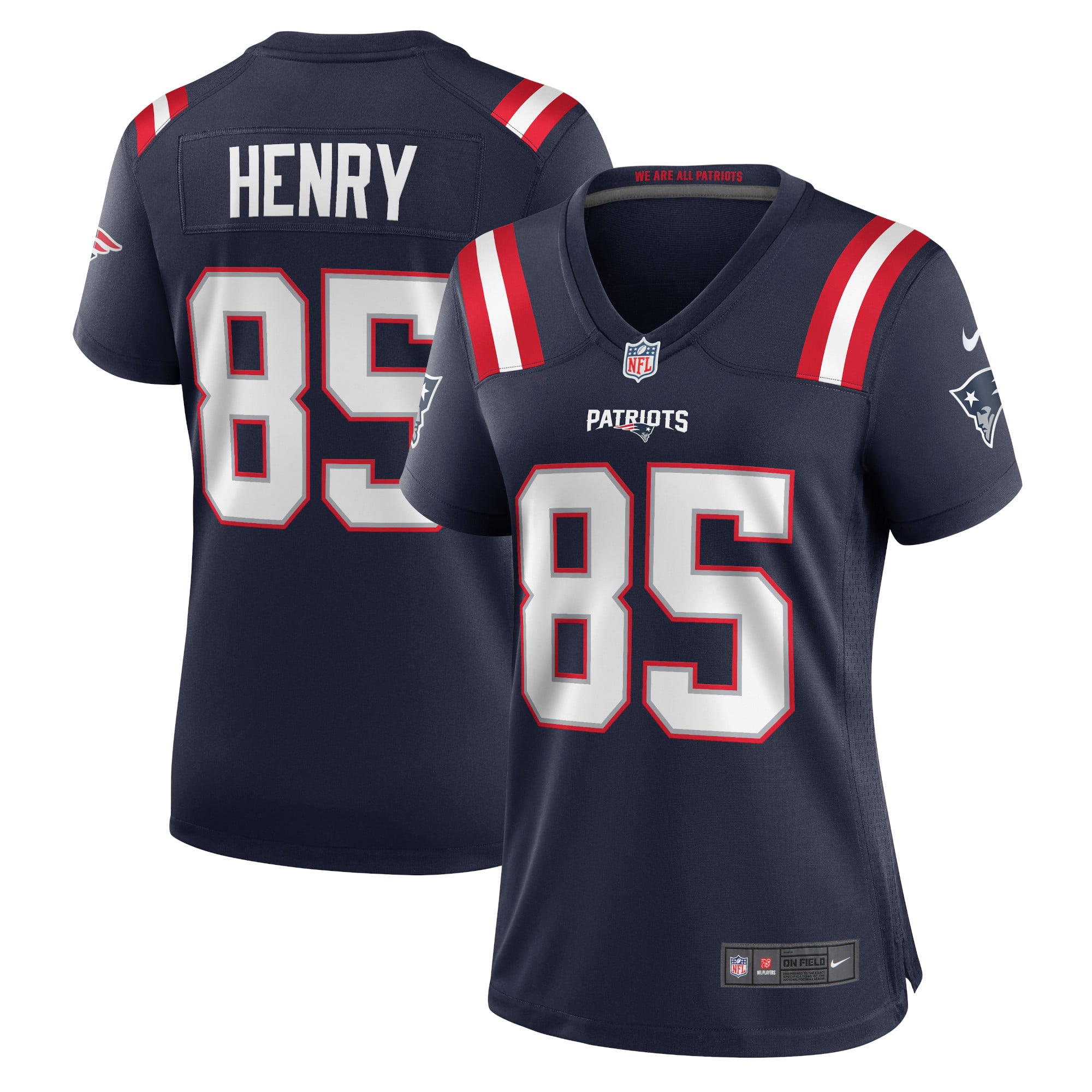 Hunter Henry New England Patriots Women's Game Jersey - Navy - Image 2
