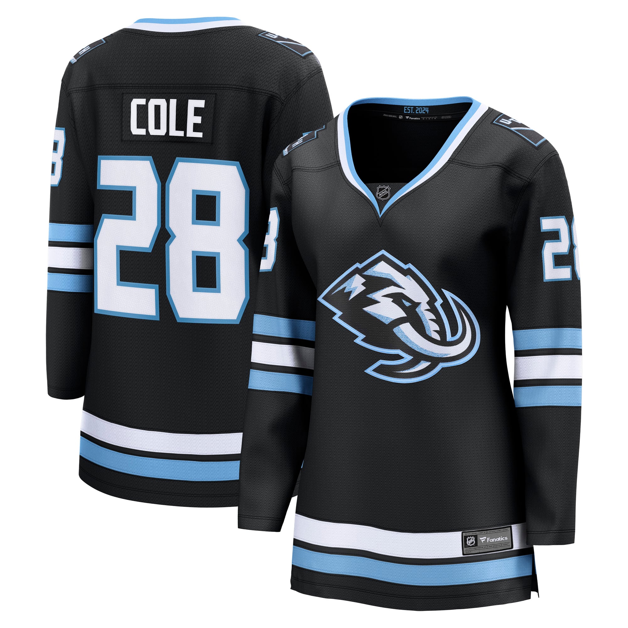 Ian Cole Utah Mammoth Women's Home Breakaway Player Jersey - Black - Image 2