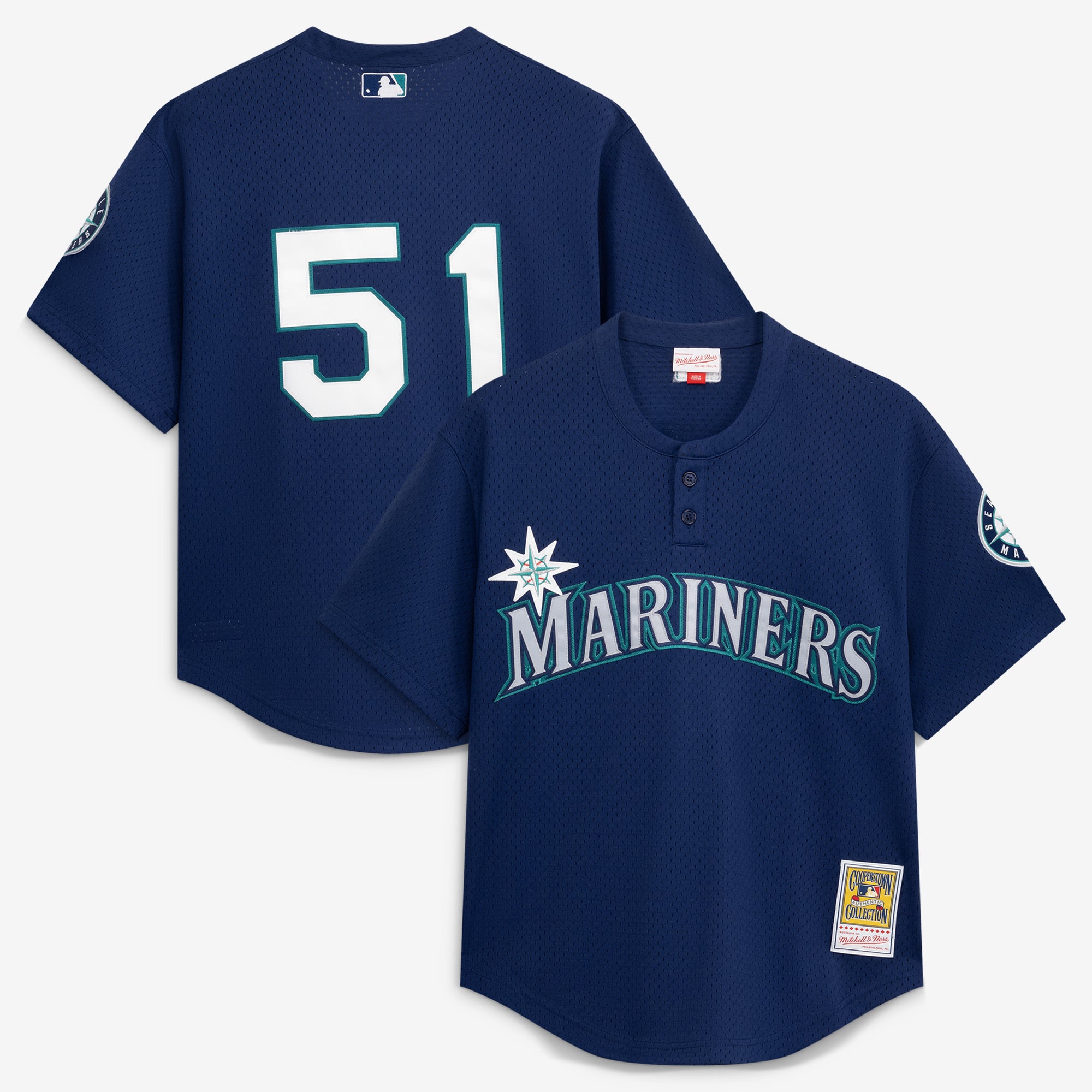 Ichiro Suzuki Seattle Mariners Batting Practice Jersey - Navy - Image 2