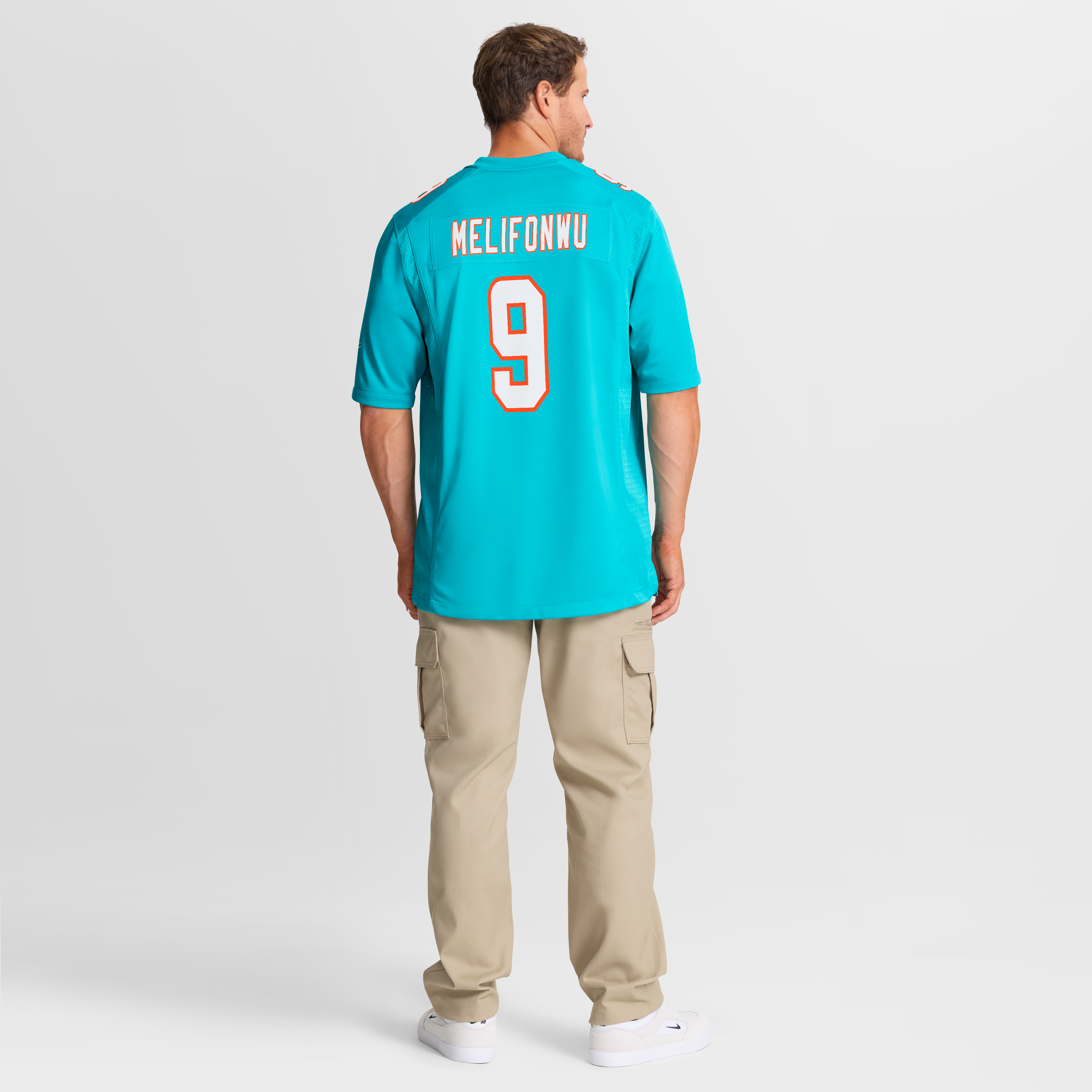 Ifeatu Melifonwu Miami Dolphins Team Game Jersey - Aqua - Image 9