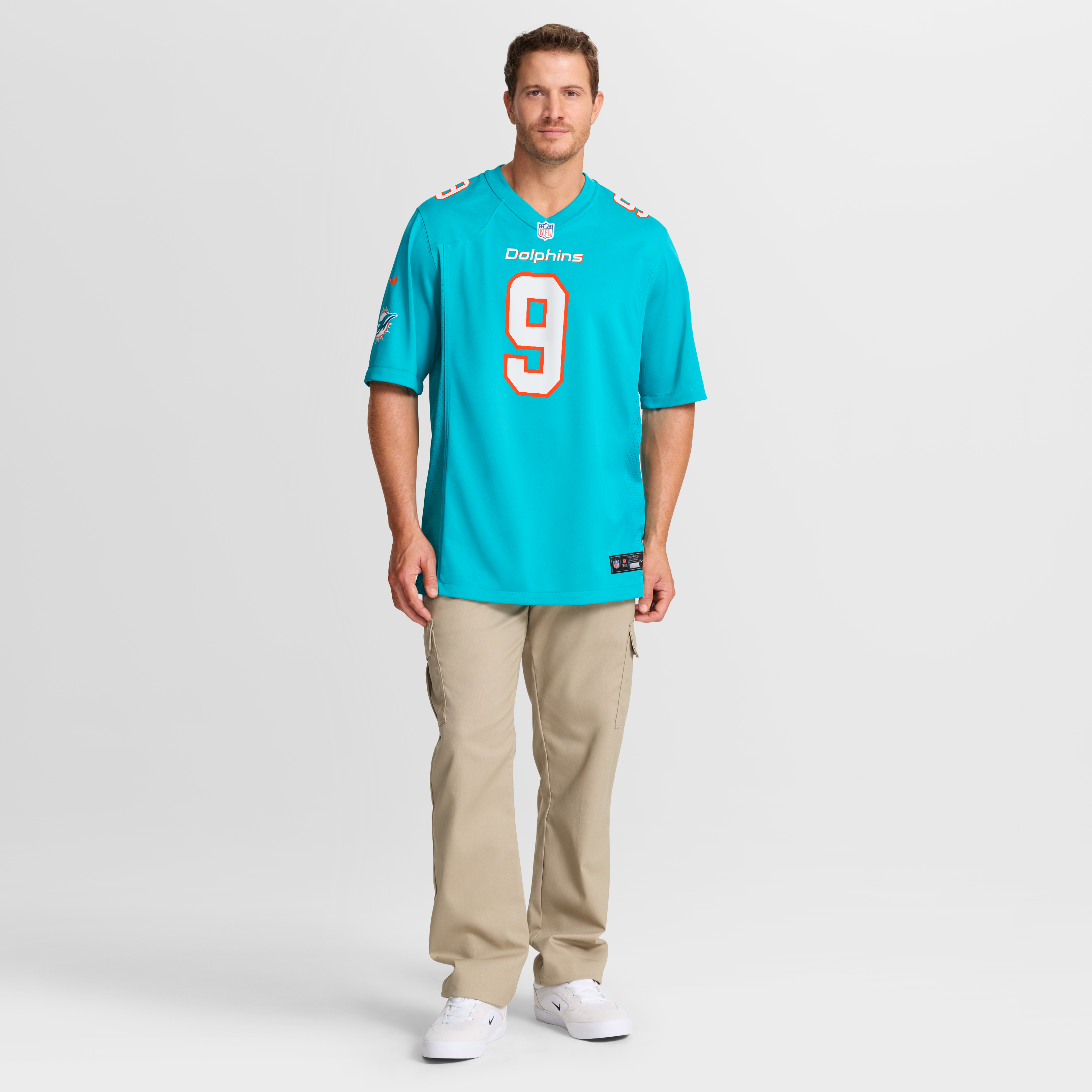 Ifeatu Melifonwu Miami Dolphins Team Game Jersey - Aqua - Image 8