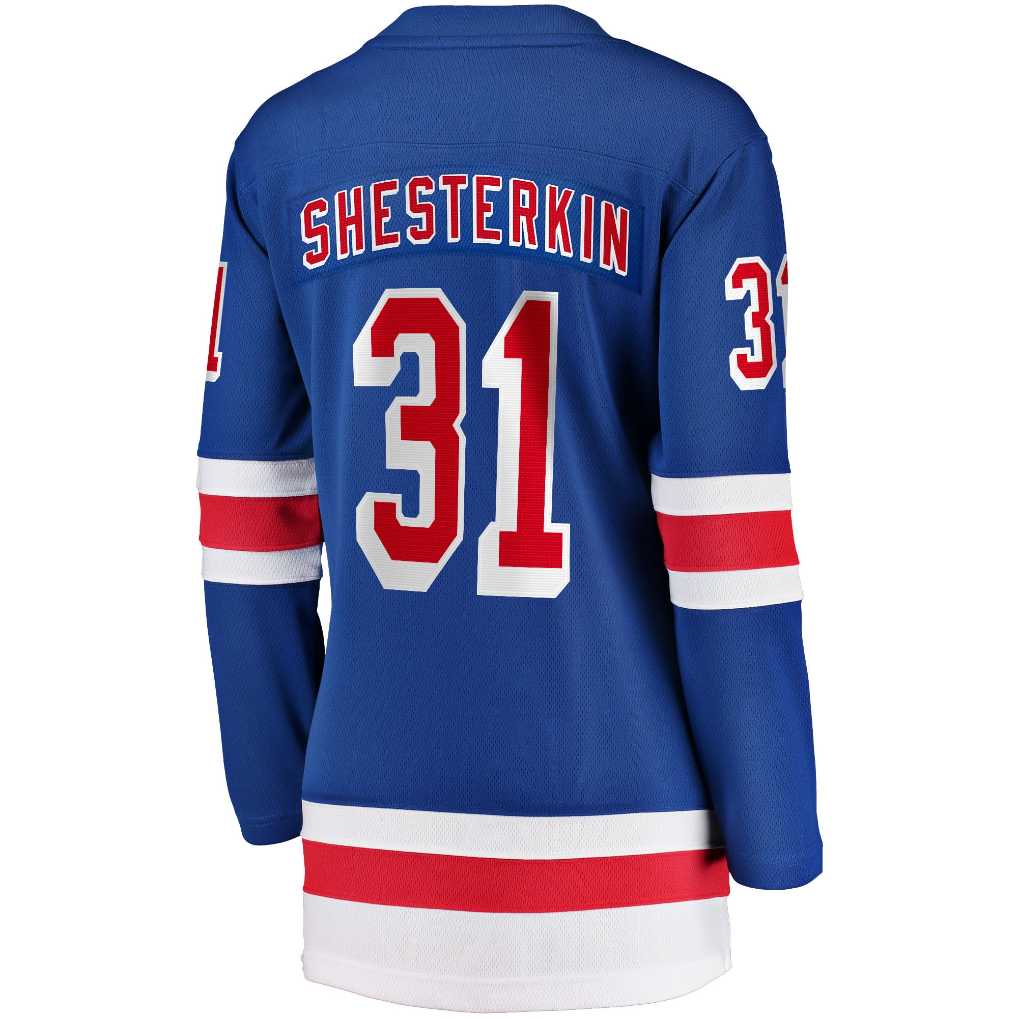 Igor Shesterkin New York Rangers Women's Home Breakaway Jersey - Blue - Image 4