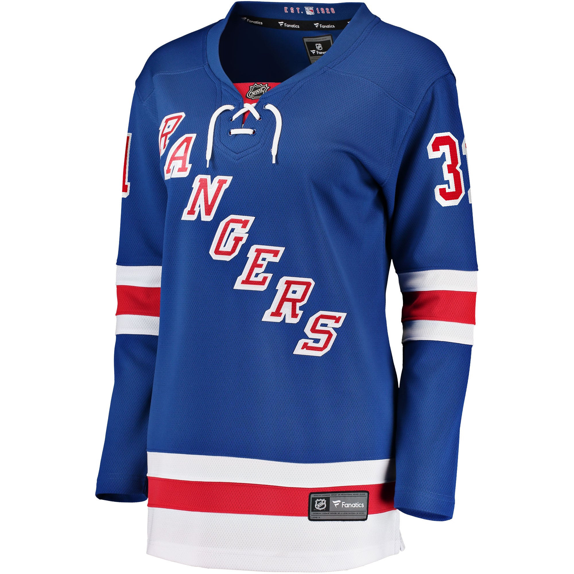 Igor Shesterkin New York Rangers Women's Home Breakaway Jersey - Blue - Image 3