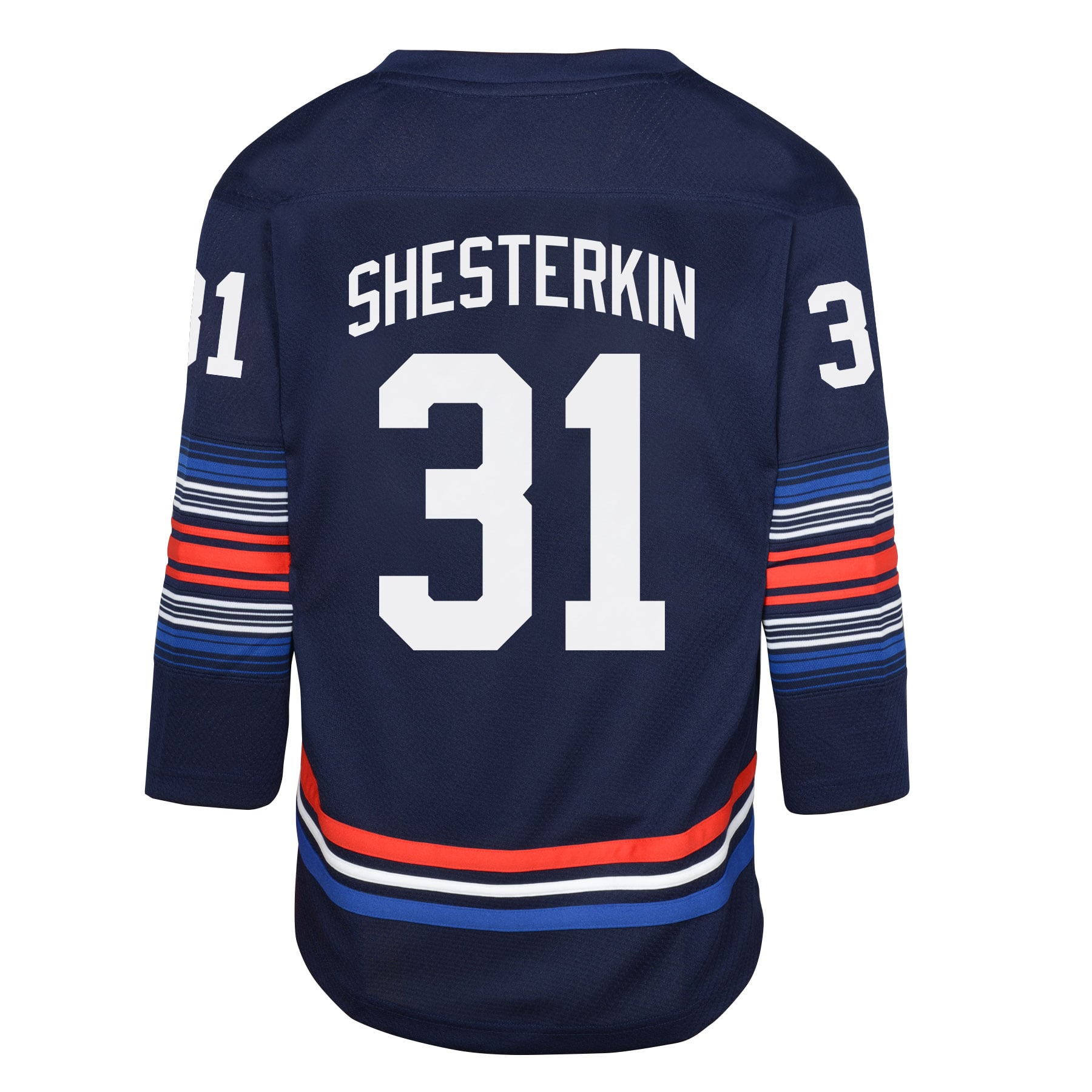Igor Shesterkin New York Rangers Youth Home Player Jersey - Navy - Image 4