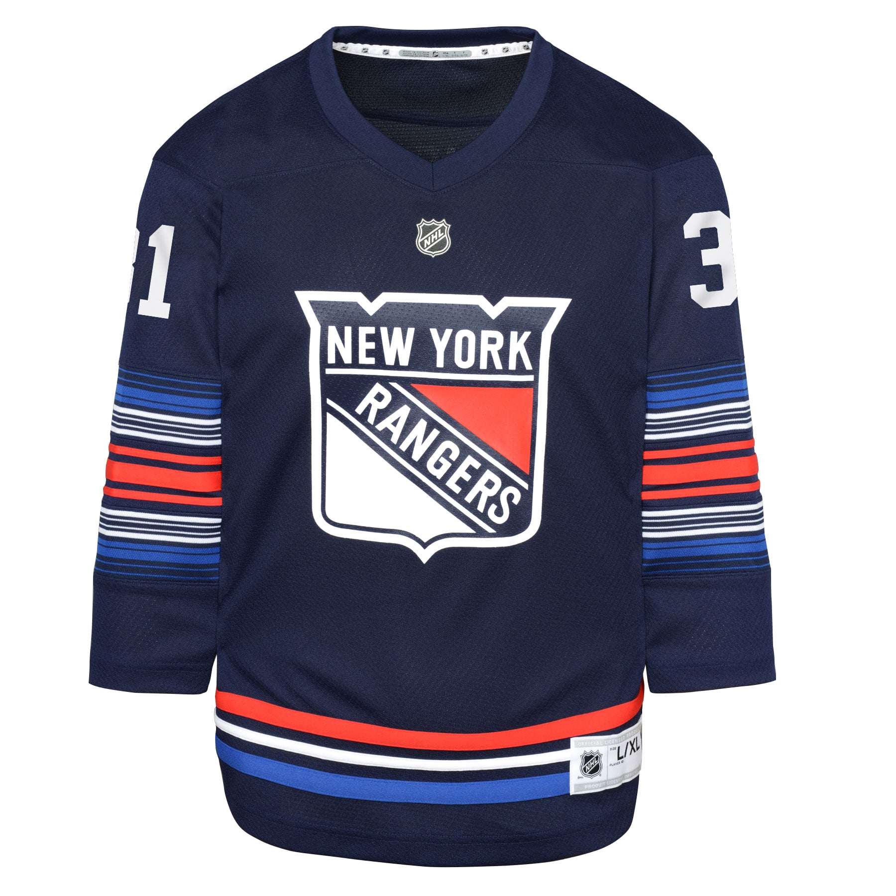 Igor Shesterkin New York Rangers Youth Home Player Jersey - Navy - Image 3
