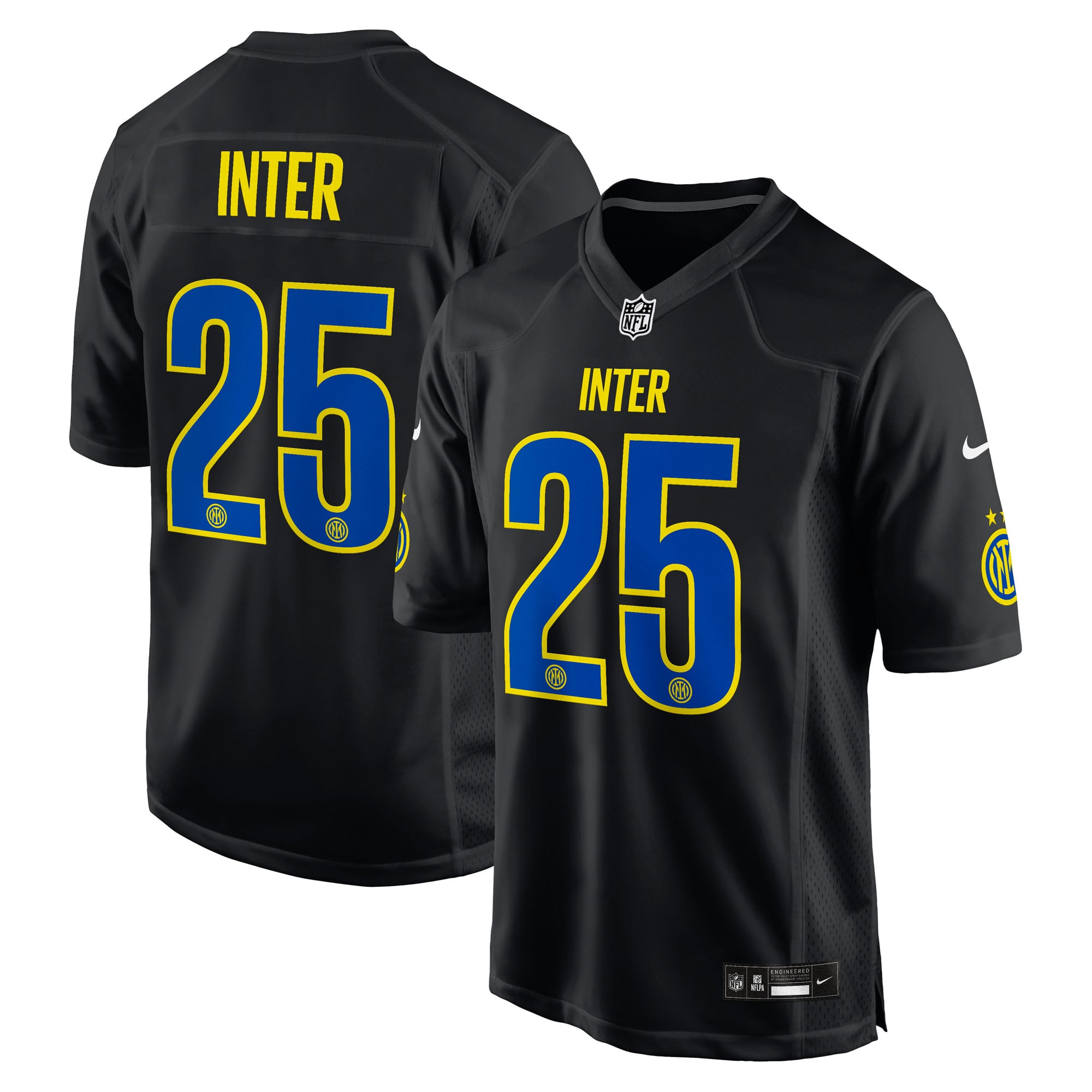 Inter Milan 2025 Soccer x Game Jersey - Black - Image 2