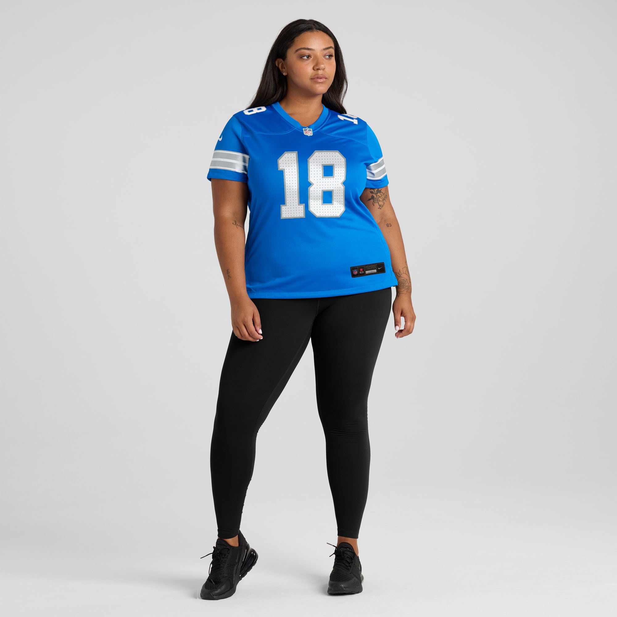 Isaac TeSlaa Detroit Lions Women's Game Player Jersey - Blue - Image 7