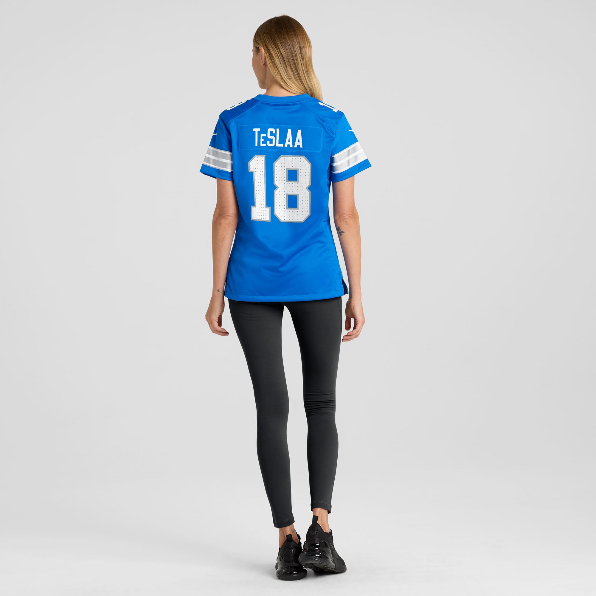 Isaac TeSlaa Detroit Lions Women's Game Player Jersey - Blue - Image 6