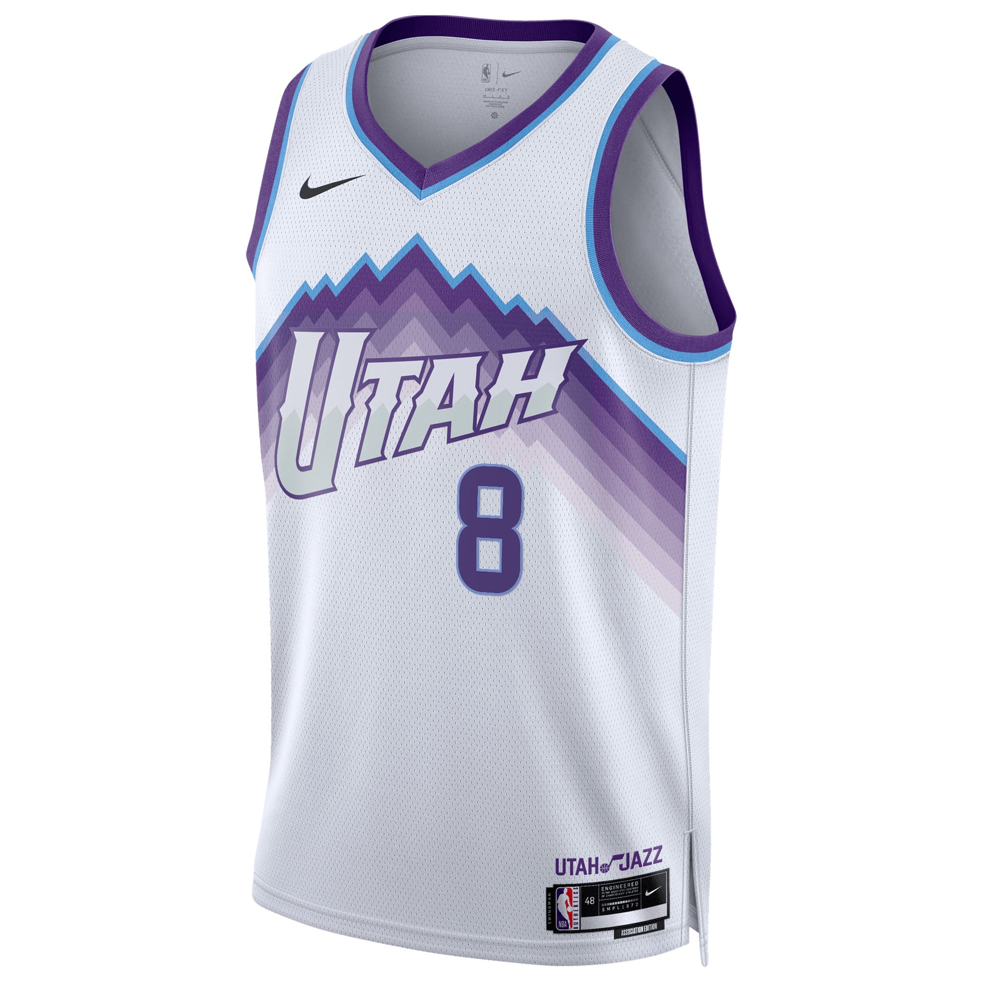 Isaiah Collier Utah Jazz Unisex Swingman Jersey - Association Edition - White - Image 3