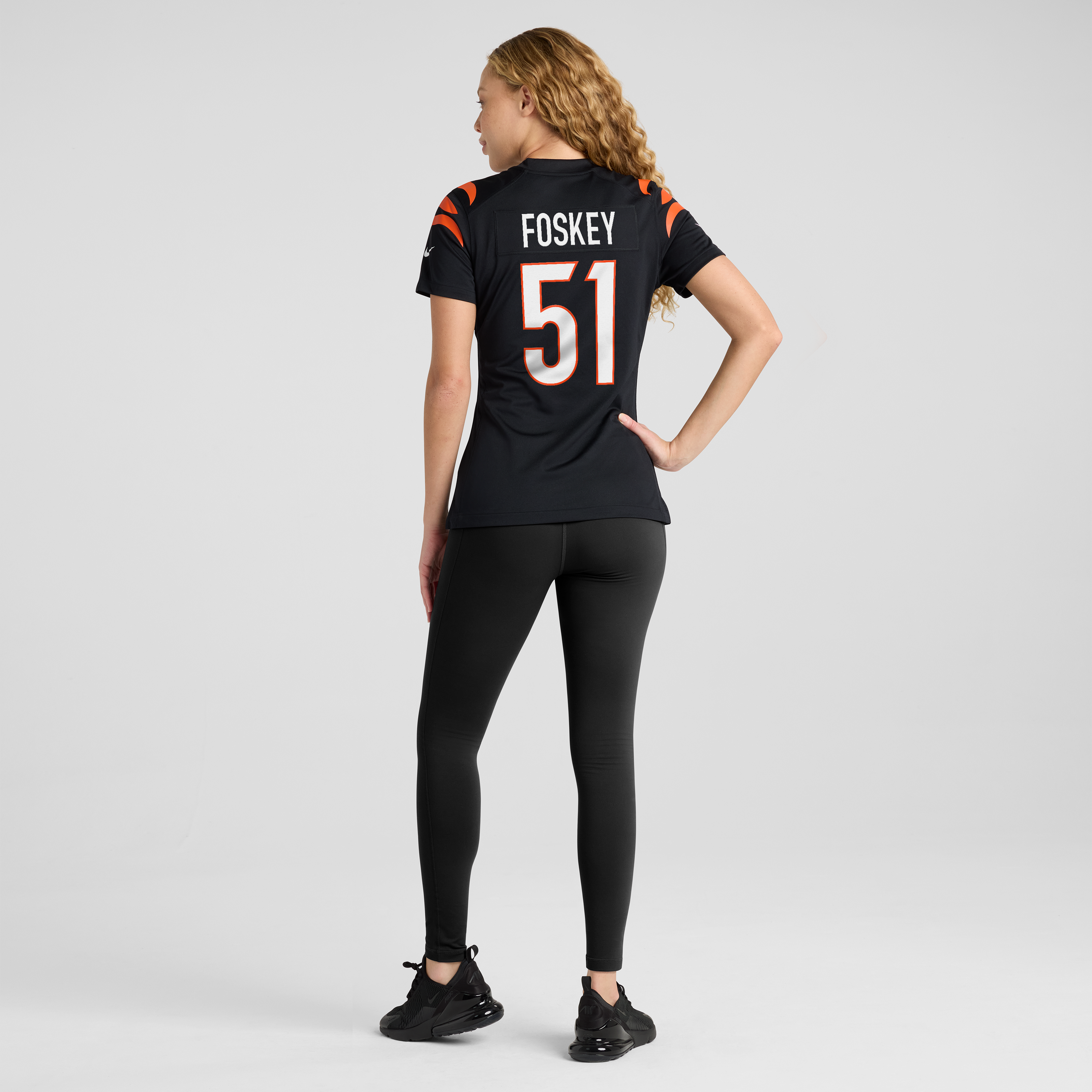 Isaiah Foskey Cincinnati Bengals Women's Team Game Jersey - Black - Image 6